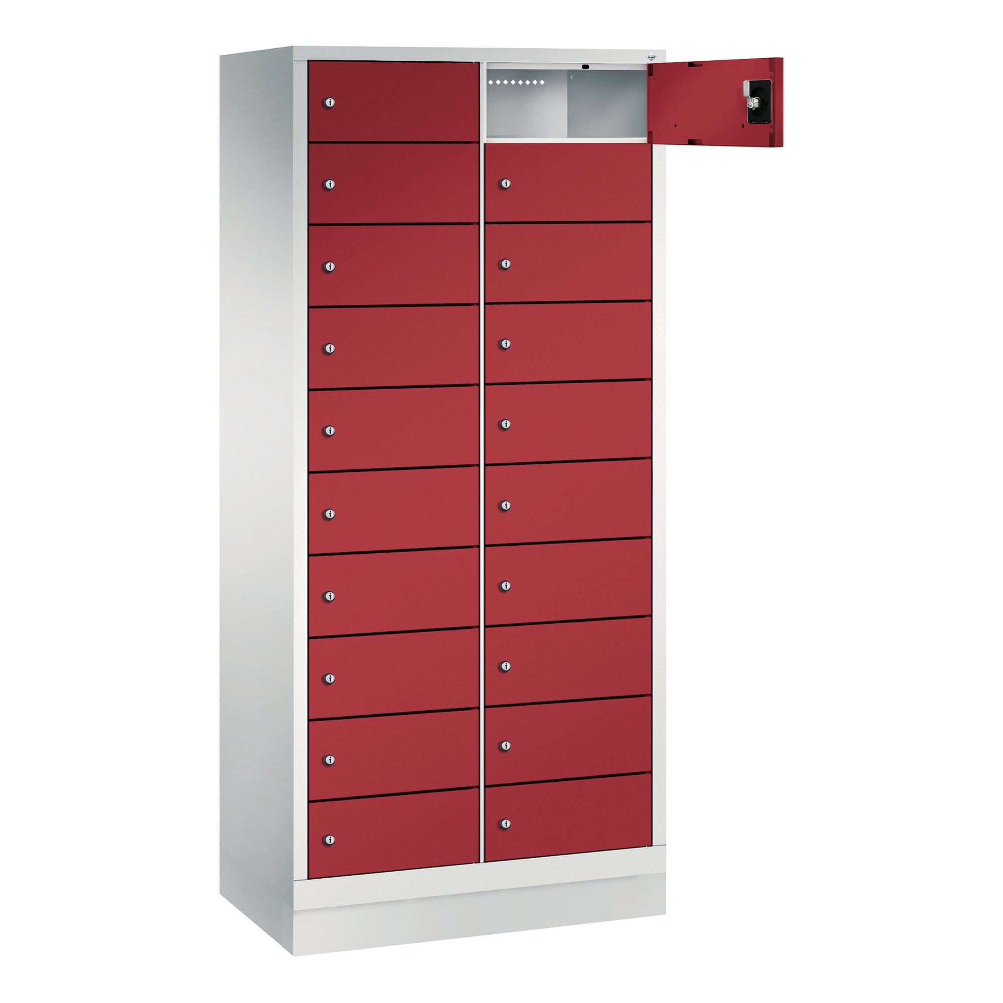 C+P Spind Evolo48 170x81x50cm lgr/rrt