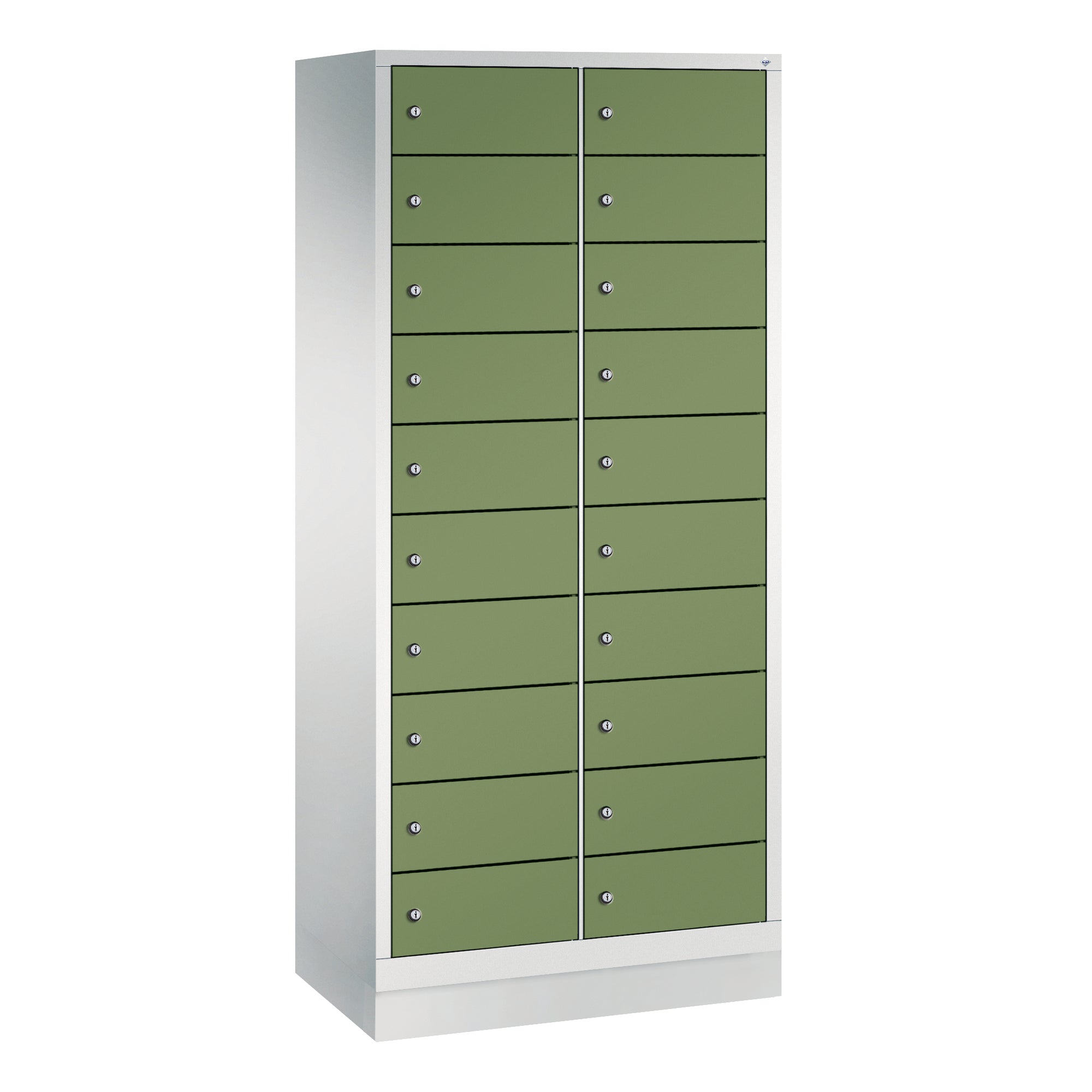 C+P Spind Evolo48 Steckplatz 180x81x50cm lgr/resedagn