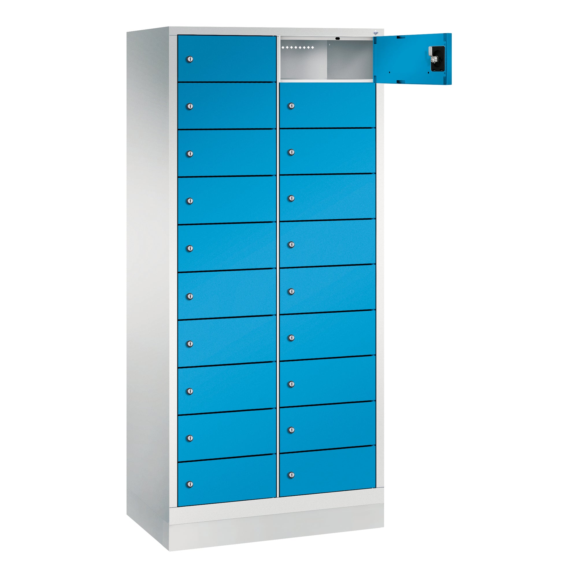 C+P Spind Evolo48 180x81x50cm lgr/lbl