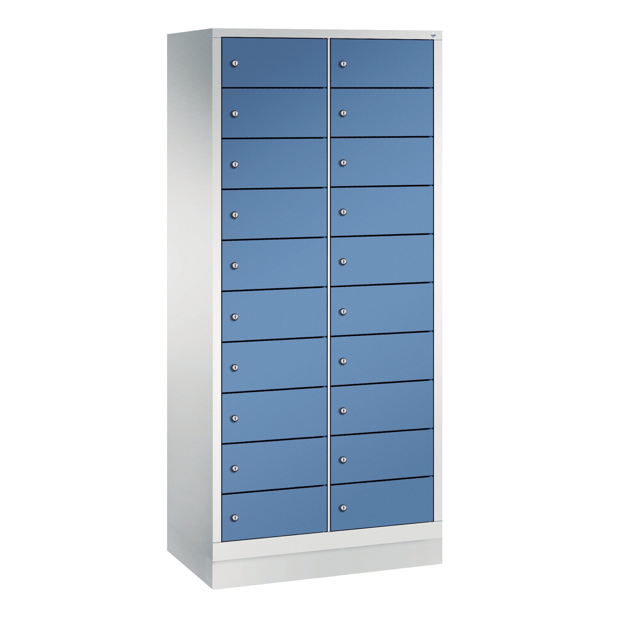 C+P Spind Evolo48 Steckplatz 180x81x50cm lgr/fbl