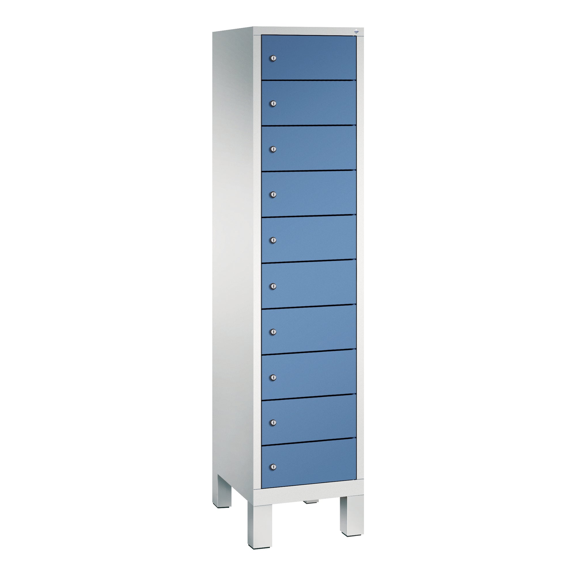 C+P Spind Evolo48 Steckplatz 185x42x50cm lgr/fbl
