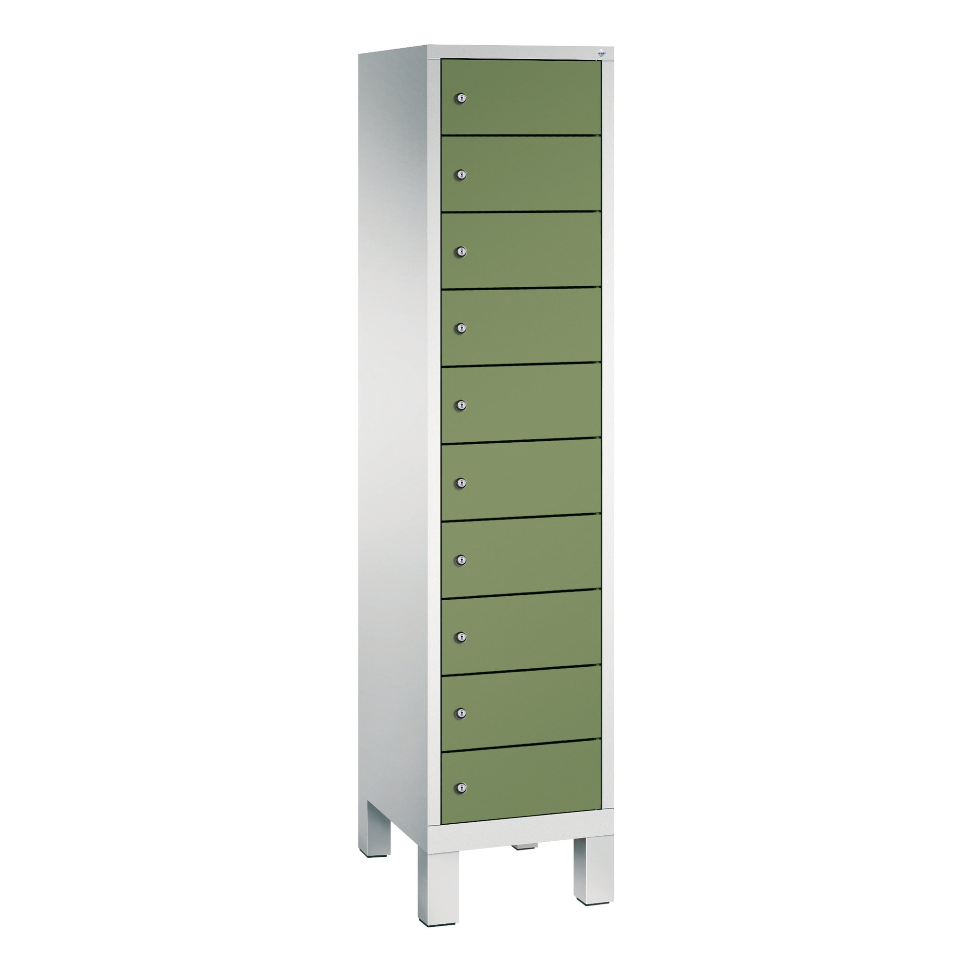 C+P Spind Evolo48 Steckplatz 185x42x50cm lgr/resedagn