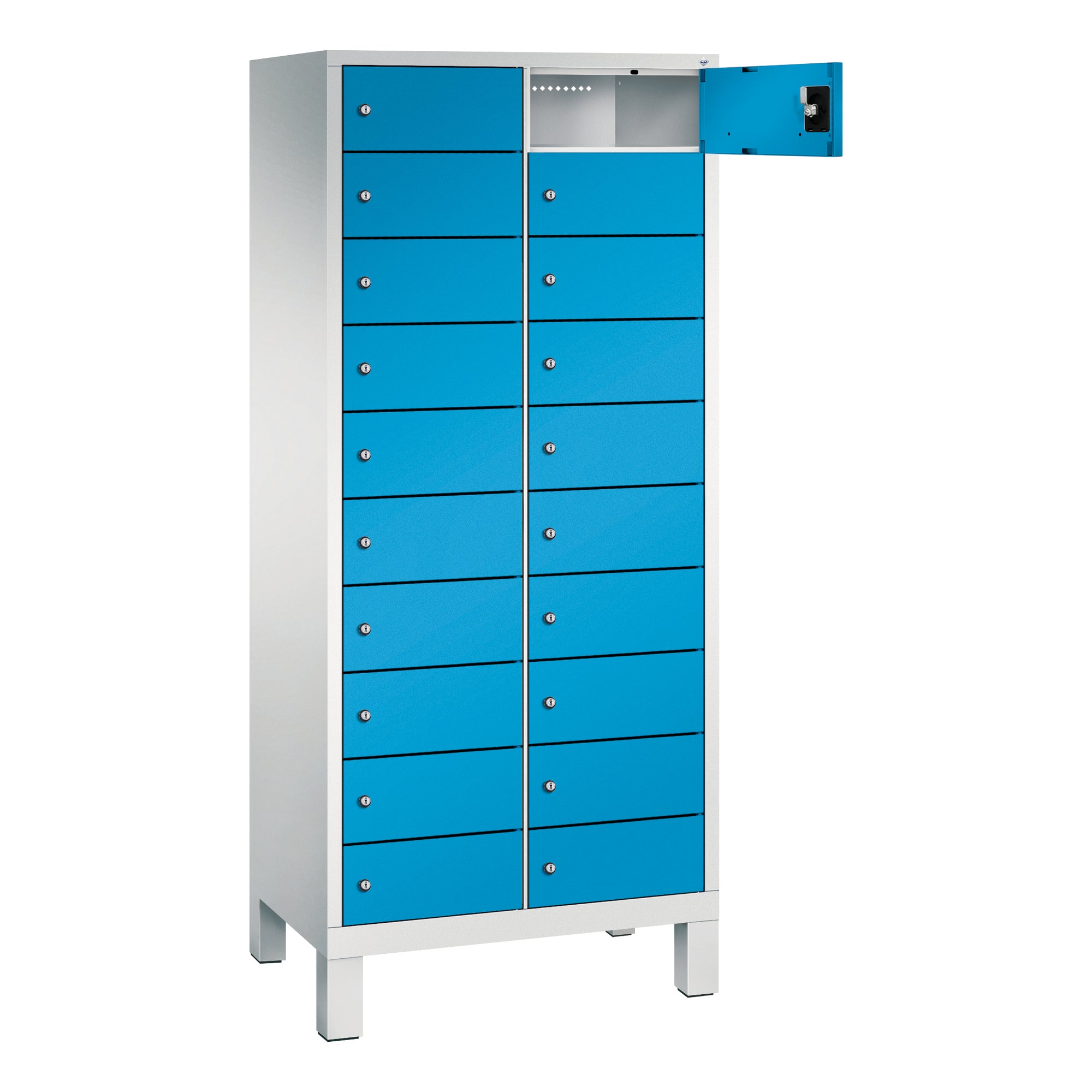 C+P Spind Evolo48 Steckplatz 170x81x50cm lgr/lbl