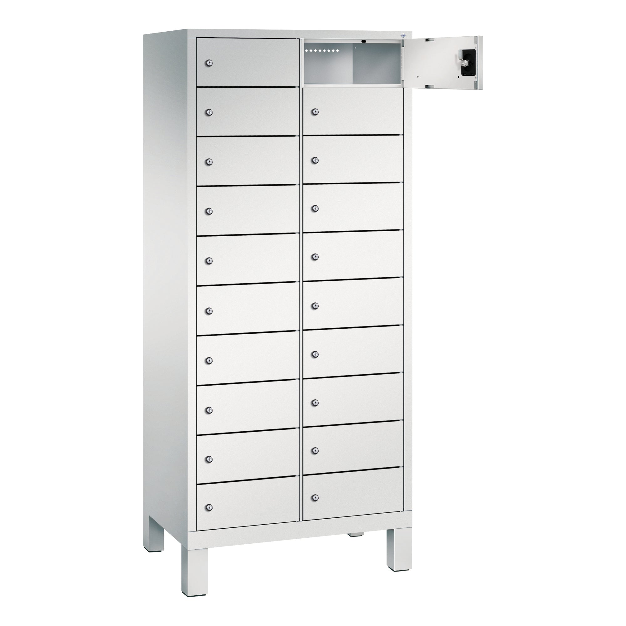 C+P Spind Evolo48 Steckplatz 170x81x50cm lgr/lgr