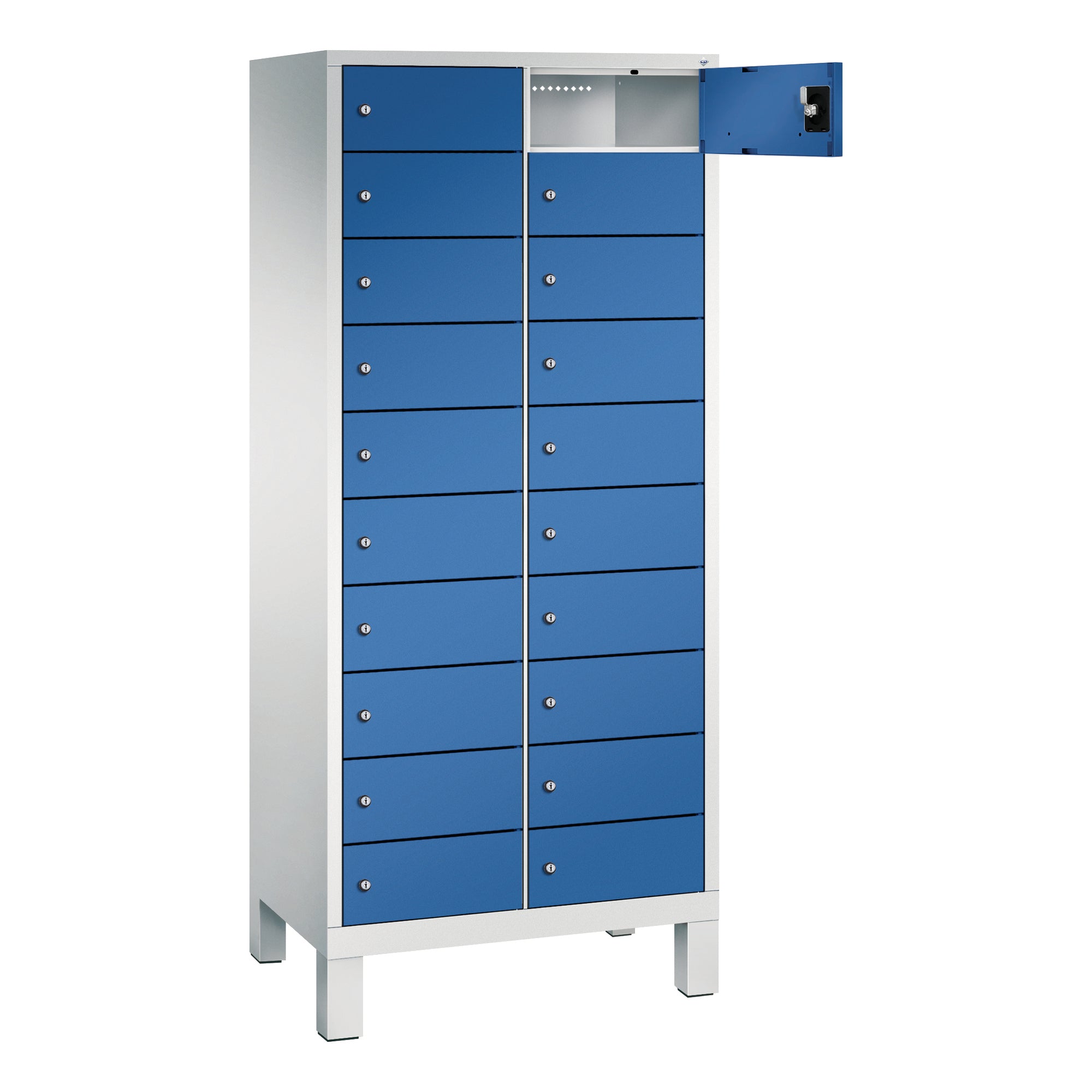 C+P Spind Evolo48 Steckplatz 170x81x50cm lgr/ebl
