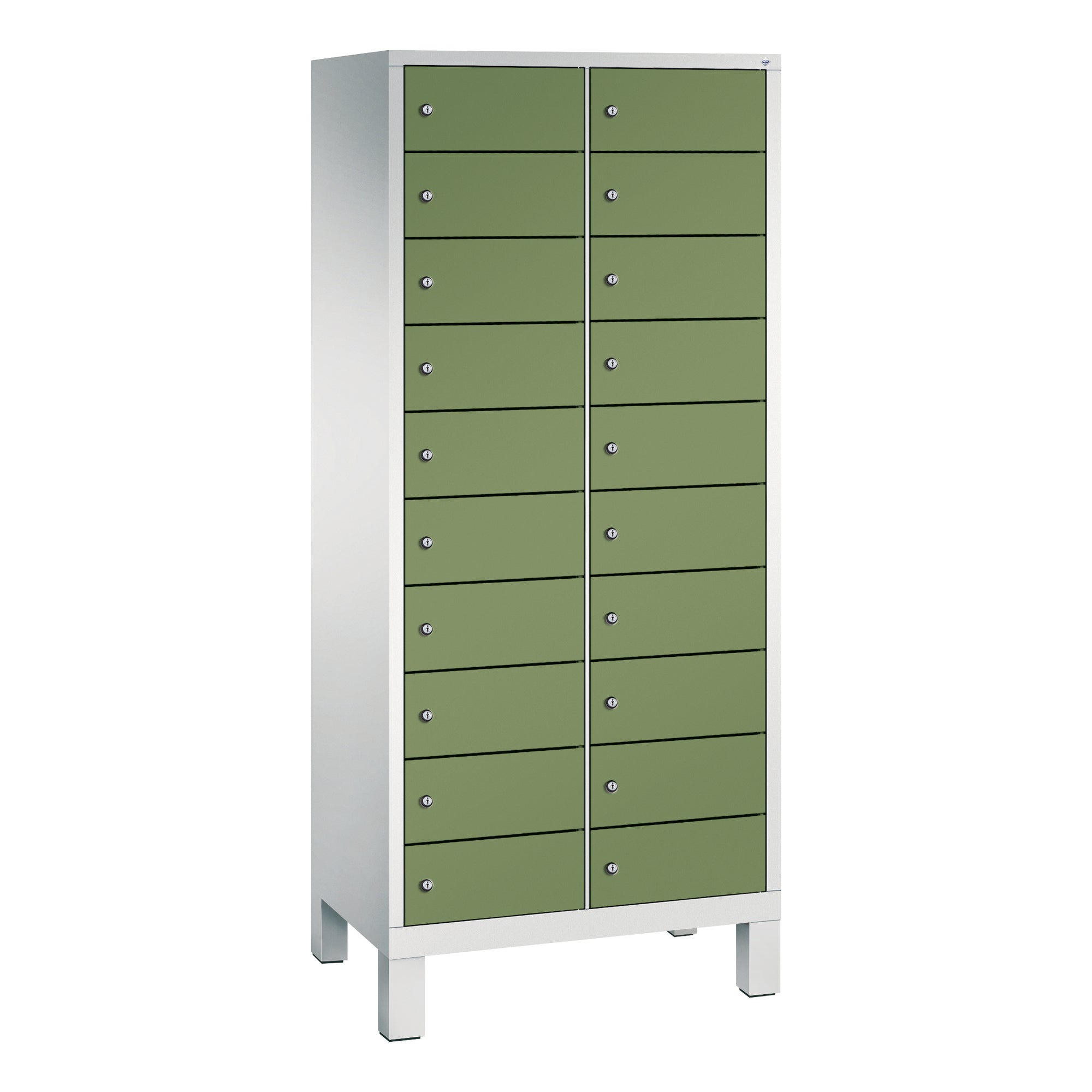 C+P Spind Evolo48 Steckplatz 170x81x50cm lgr/resedagn
