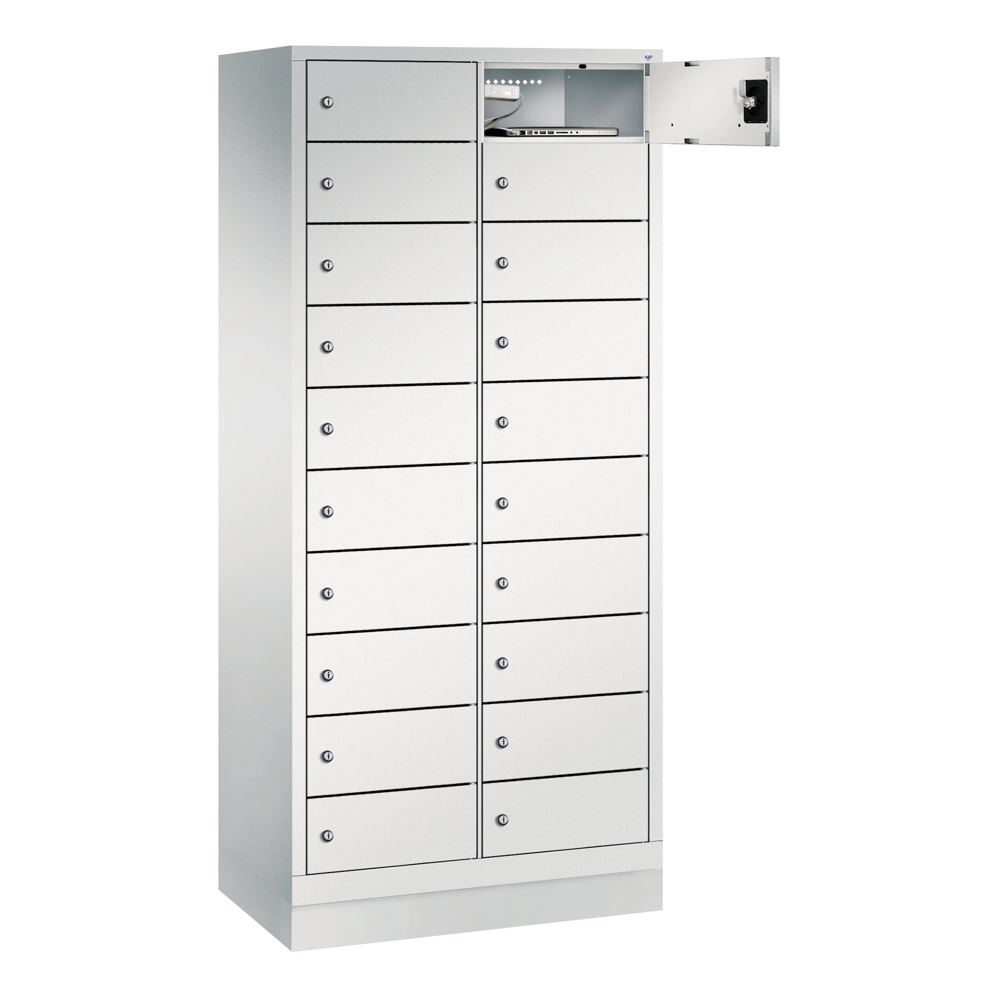 C+P Spind Evolo48 Steckplatz 180x81x50cm lgr/lgr