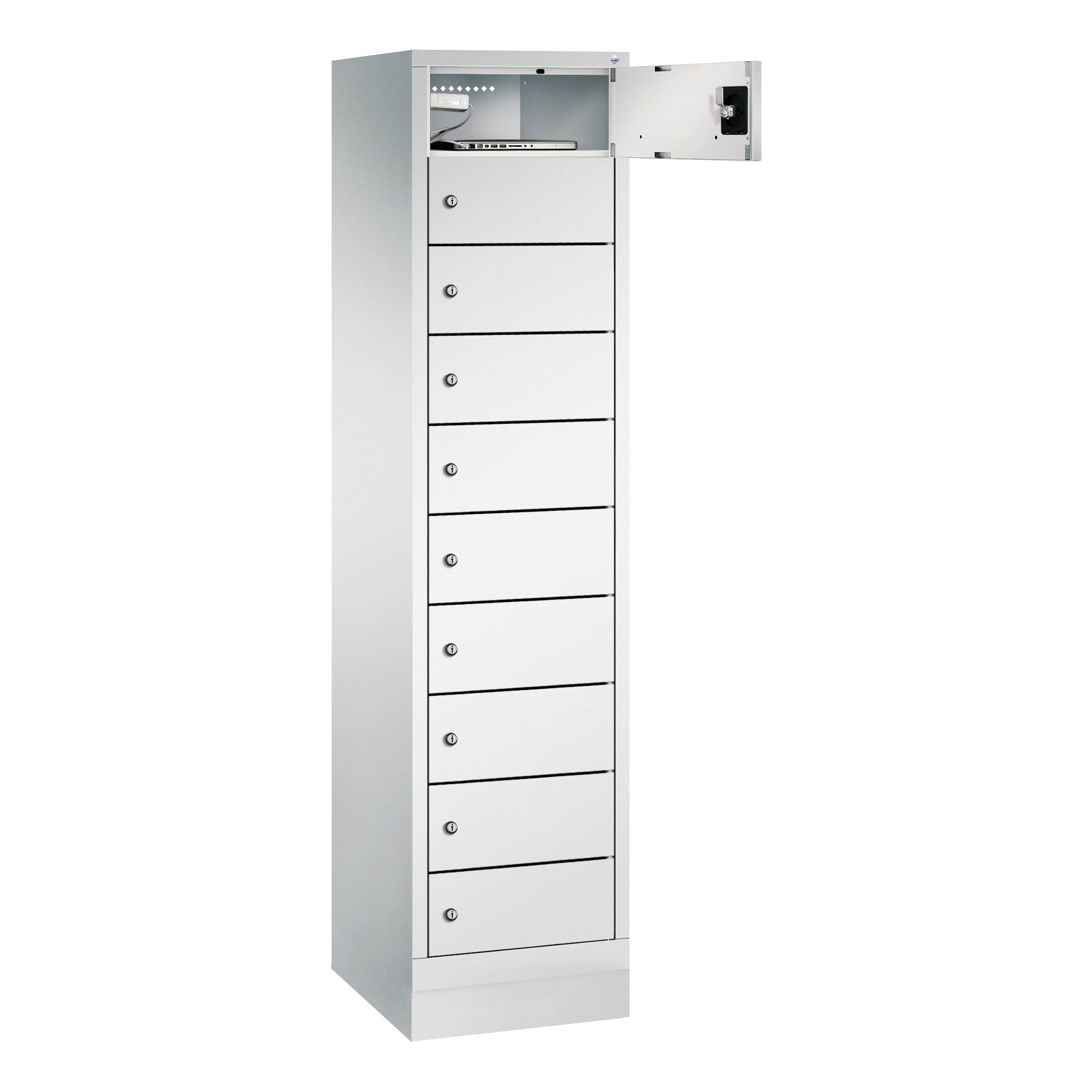 C+P Spind Evolo48 Steckplatz 185x42x50cm lgr/lgr