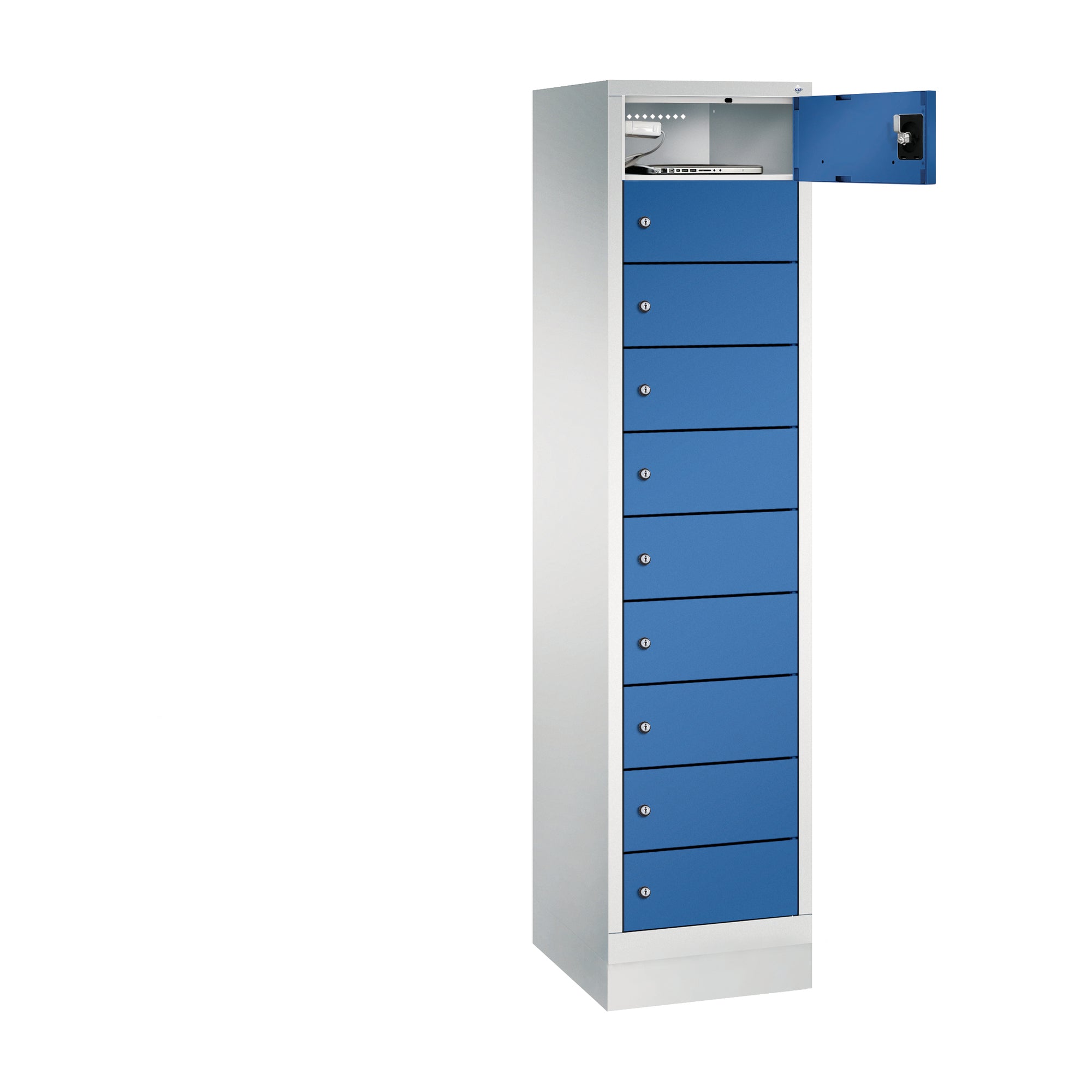 C+P Spind Evolo48 Steckplatz 185x42x50cm lgr/ebl