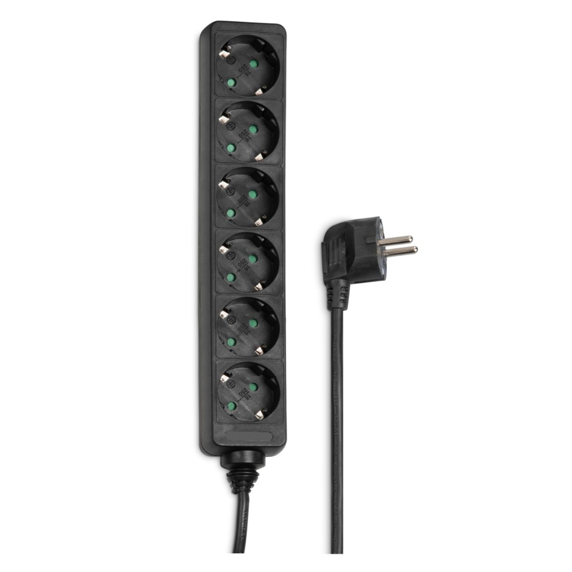 Hama Steckdosenleiste, schwarz