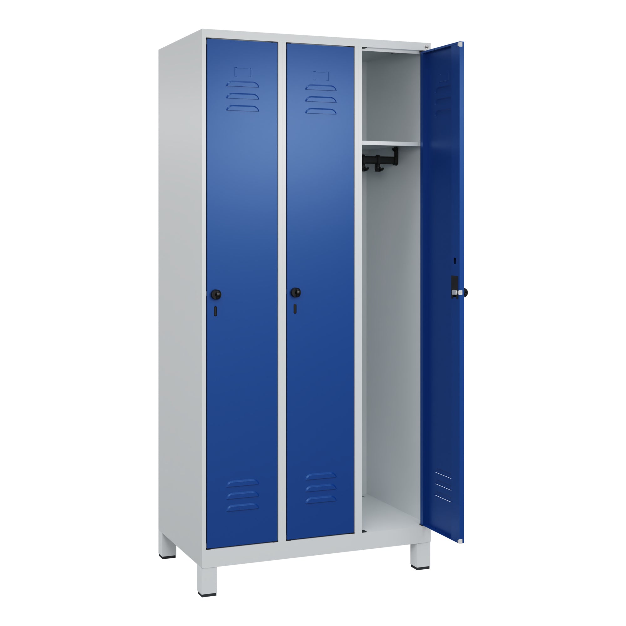 C+P Spind Classic PLUS 3Abt. 1950x900x500 lgr/lbl