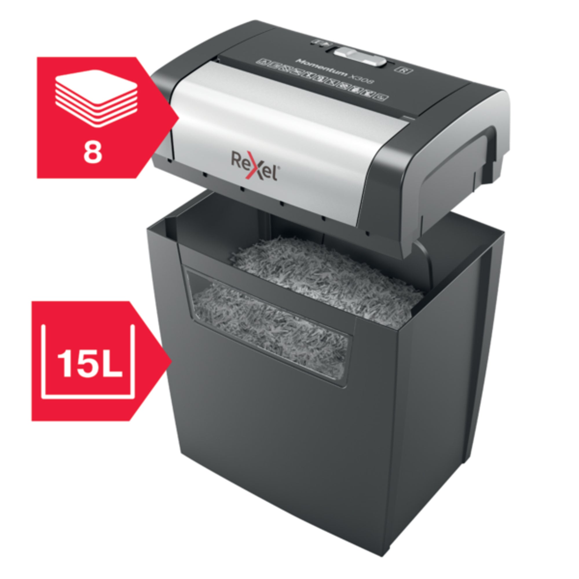 Rexel Aktenvernichter Momentum X308