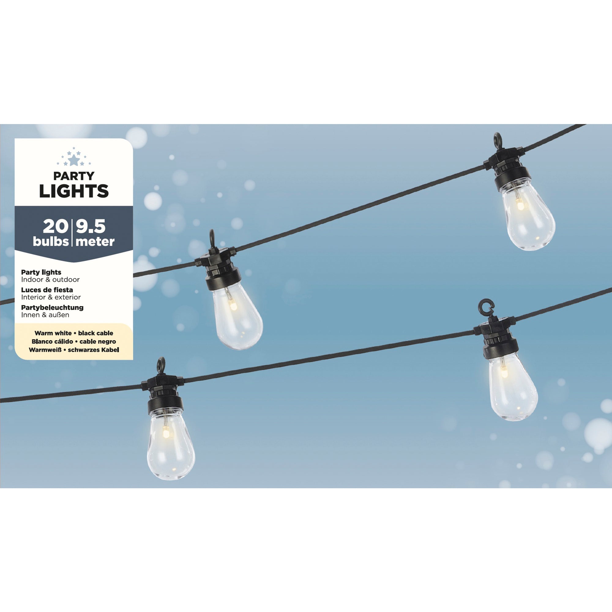 LUMINEO LED Lichterkette 4x950cm Outdoor