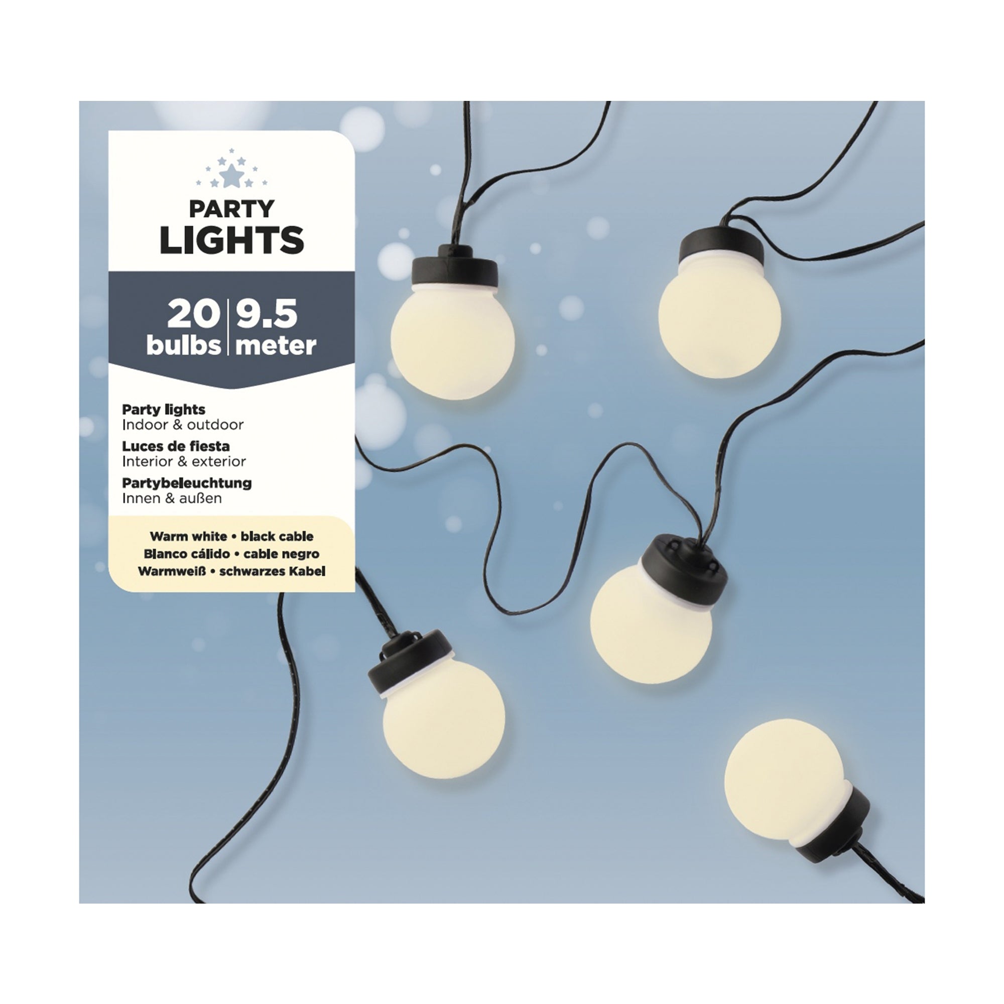 LUMINEO LED Lichterkette 5x950cm Outdoor