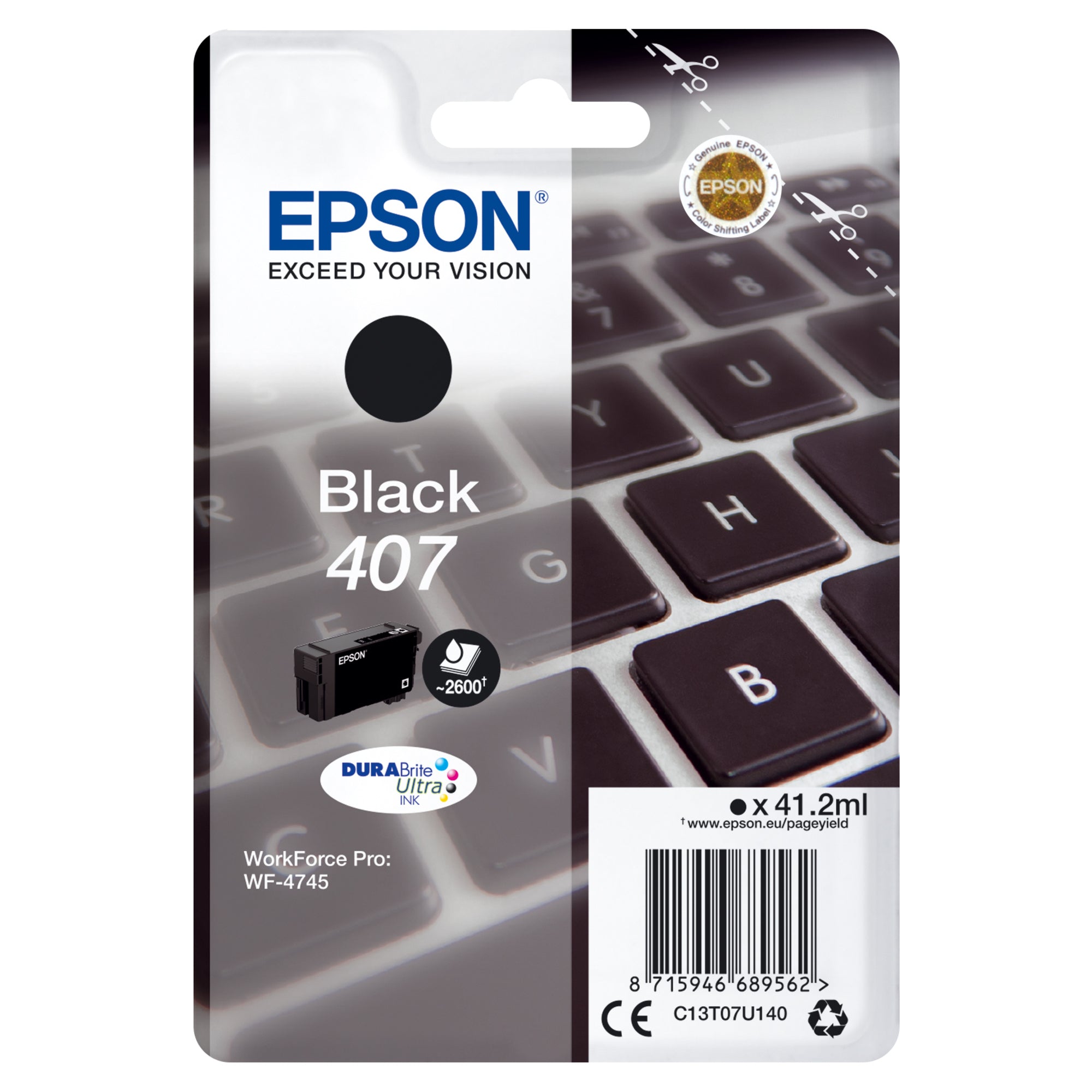 Epson Tintenpatrone, schwarz