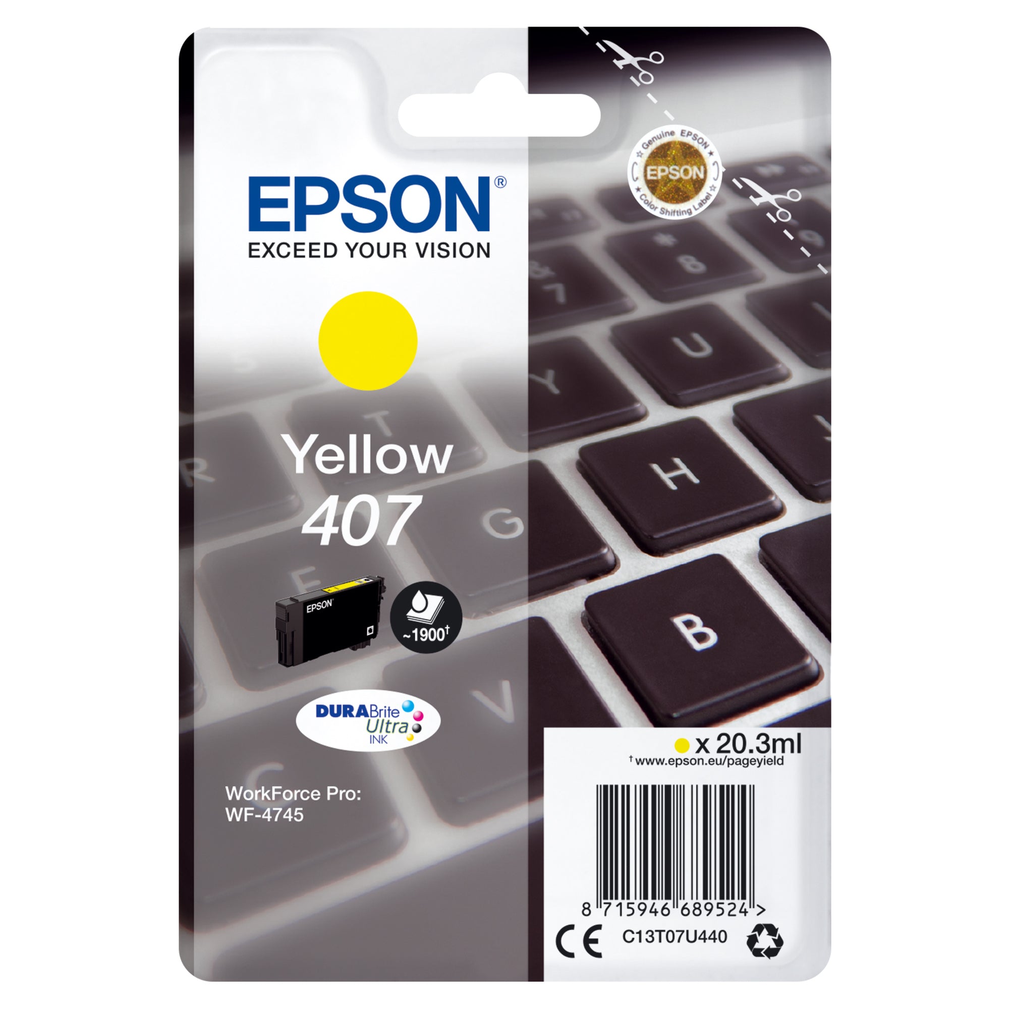 Epson Tintenpatrone, gelb