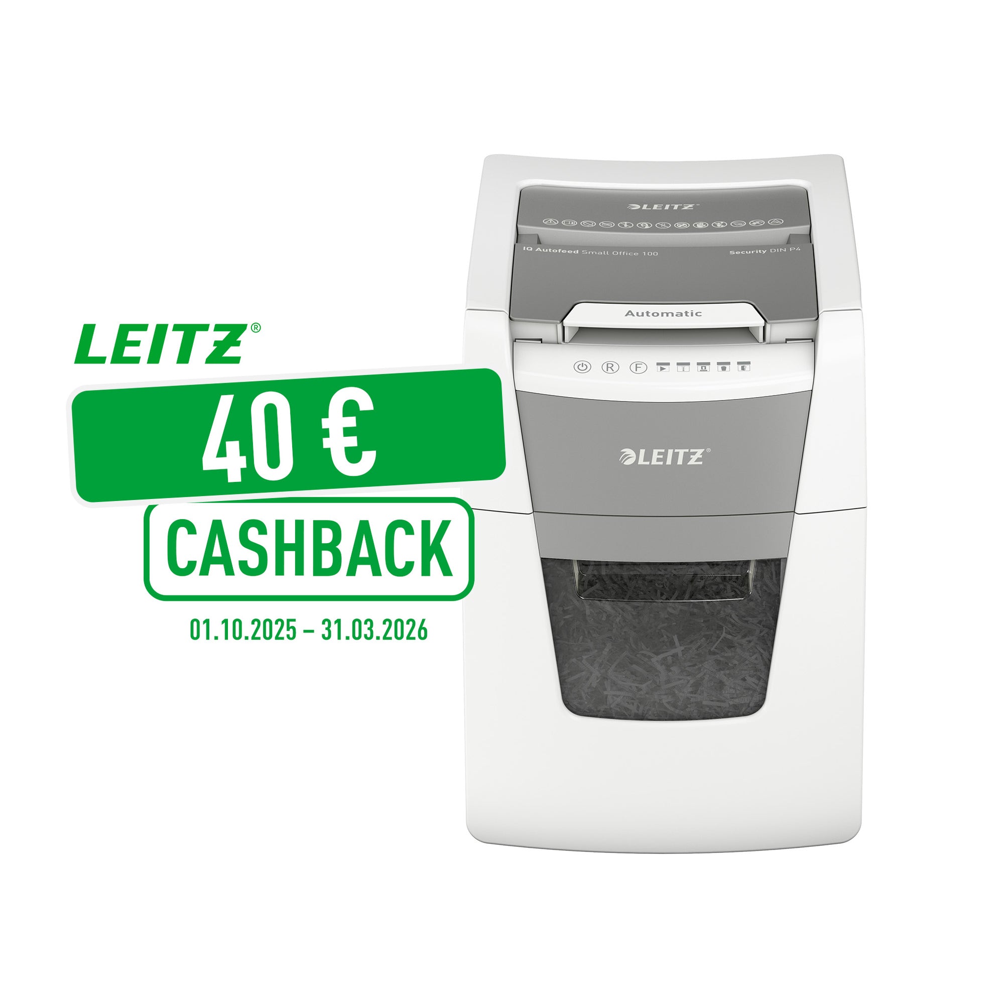 Leitz Aktenvernichter IQ Autofeed SmallOffice 100