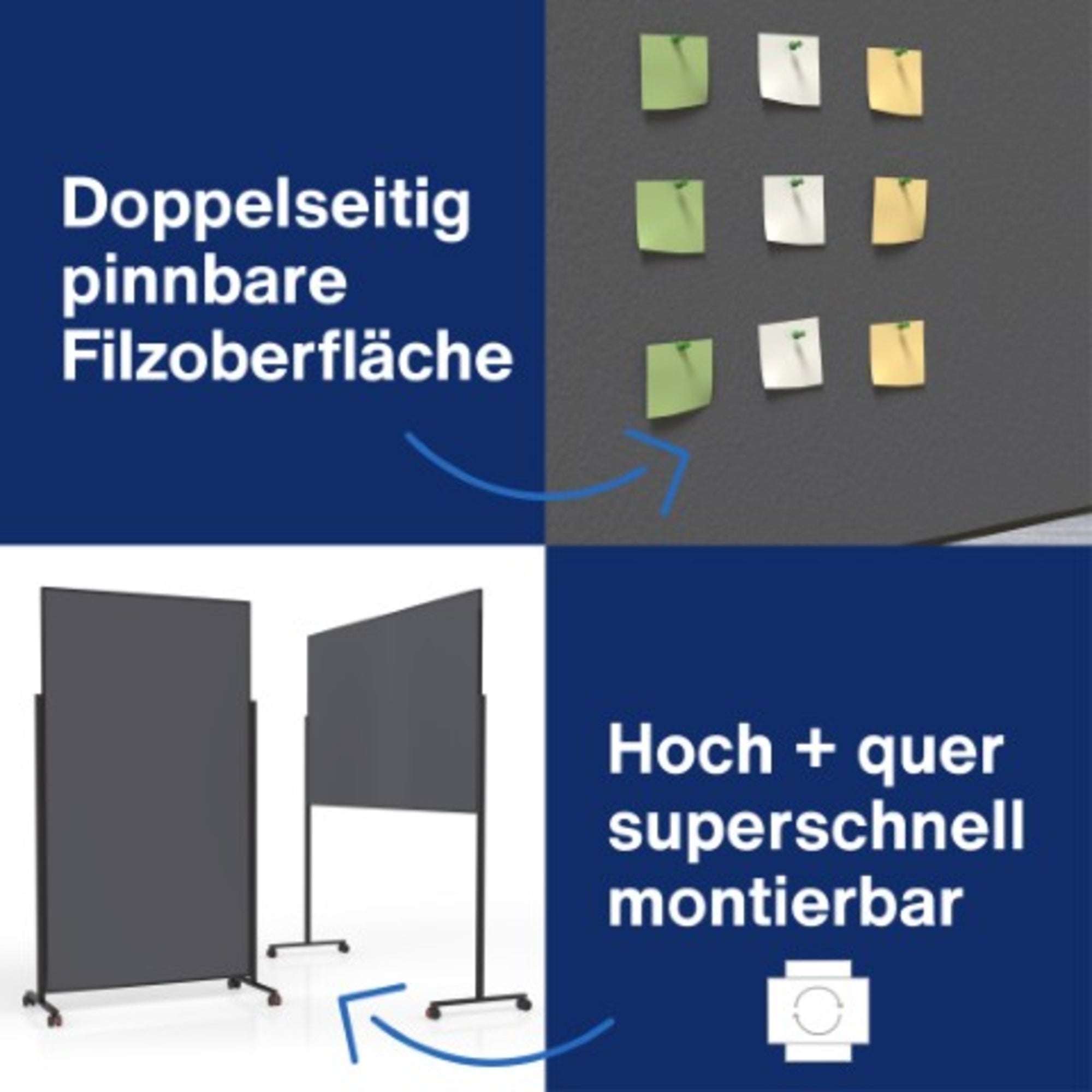 magnetoplan Moderationstafel Design VarioPin
