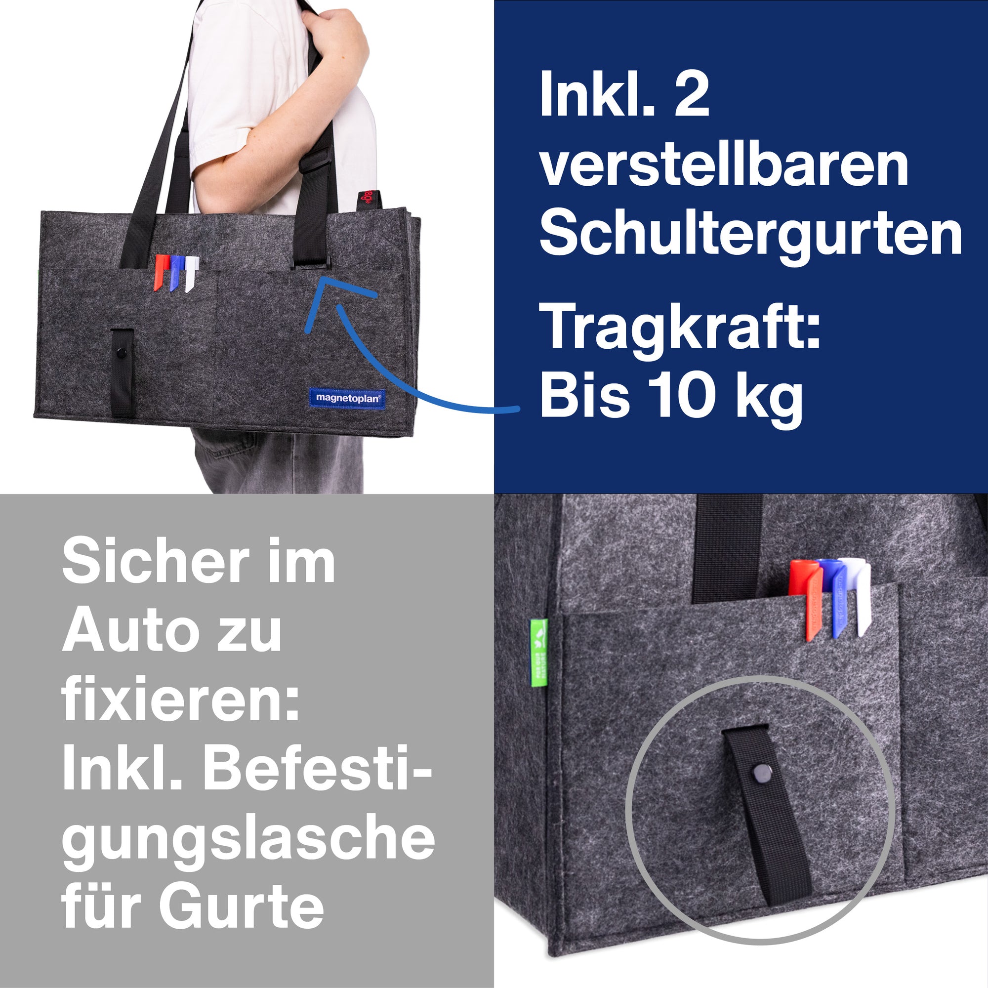 magnetoplan Aufbewahrungstasche Desk Sharing & Hot Desking