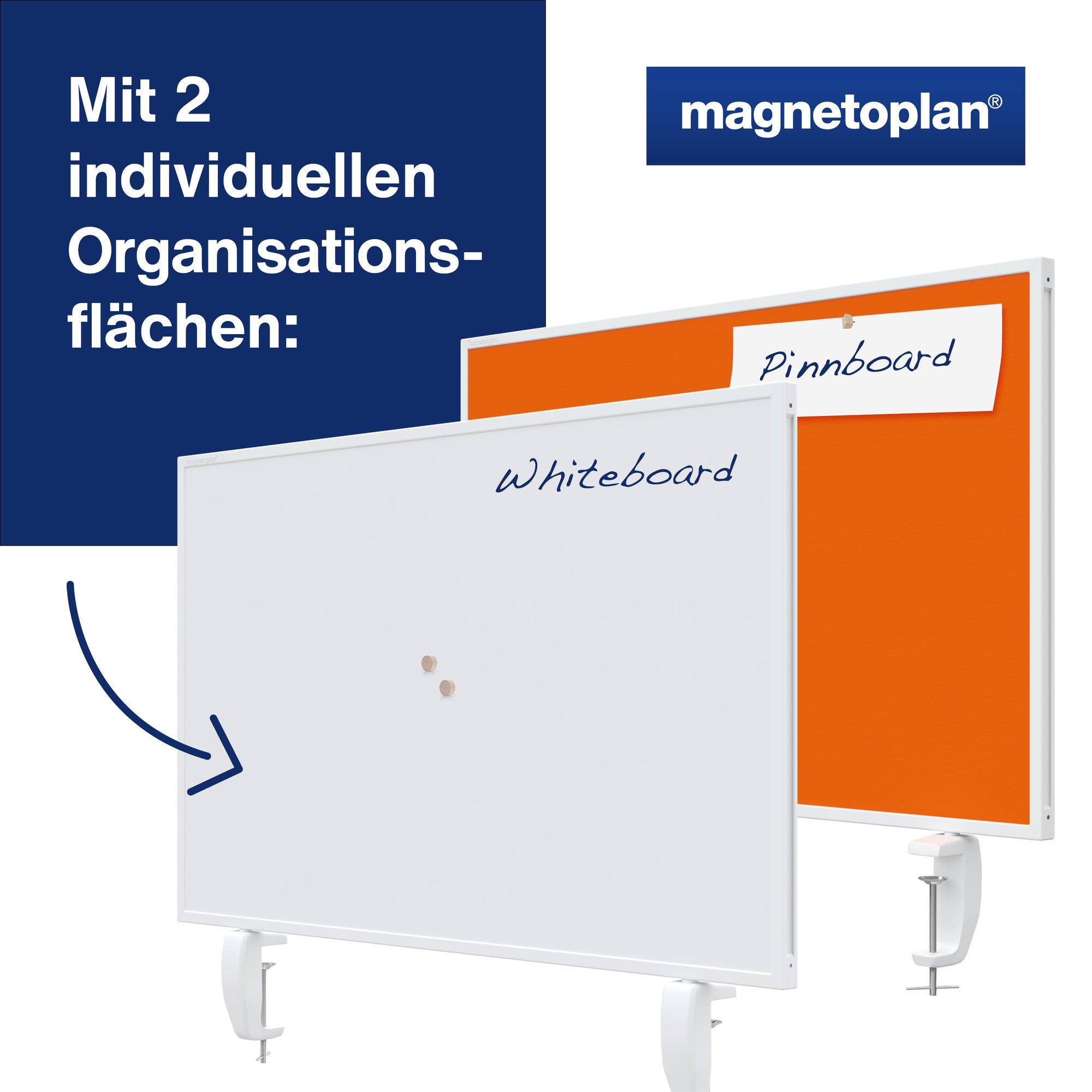 magnetoplan Tischtrennwand VarioPin