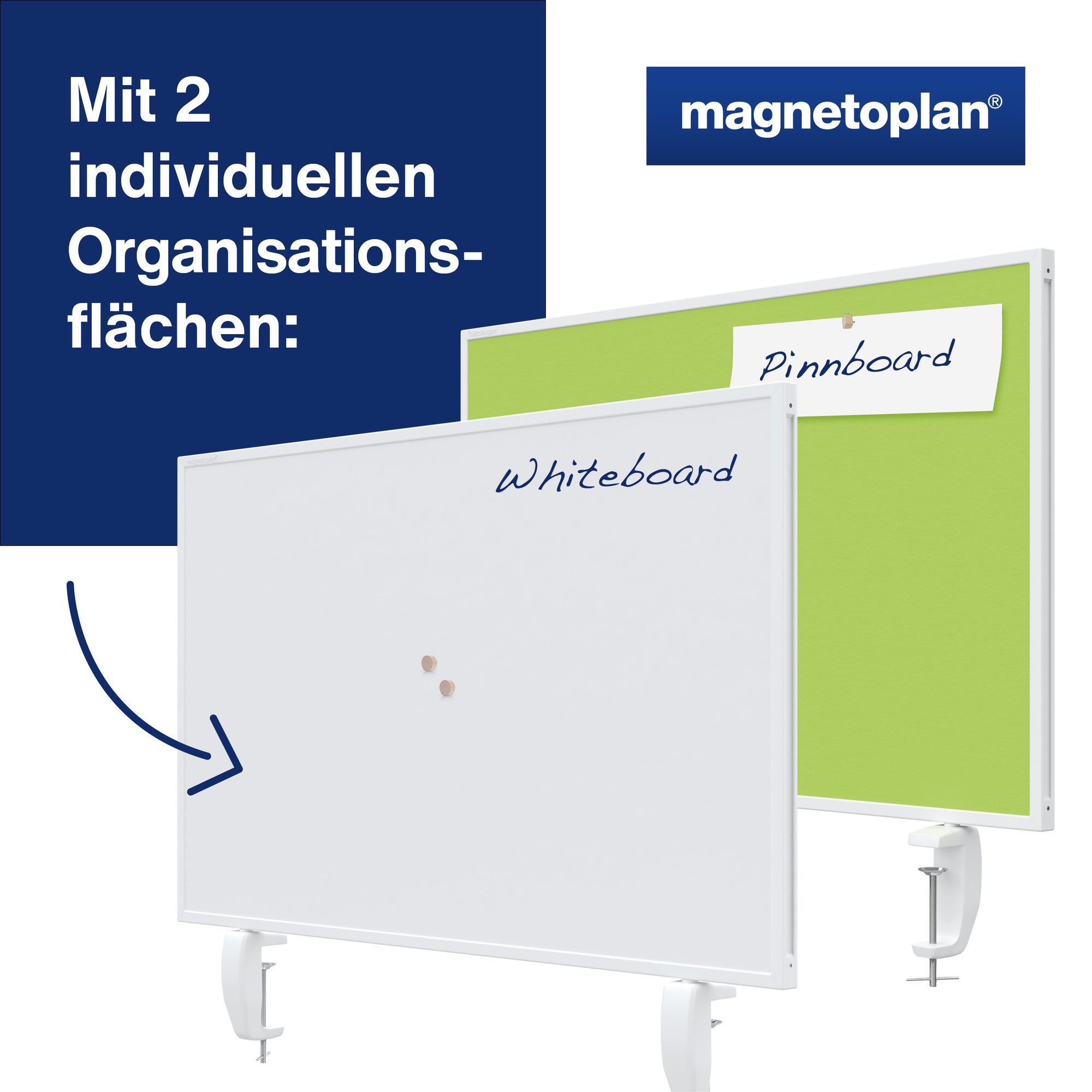 magnetoplan Tischtrennwand VarioPin