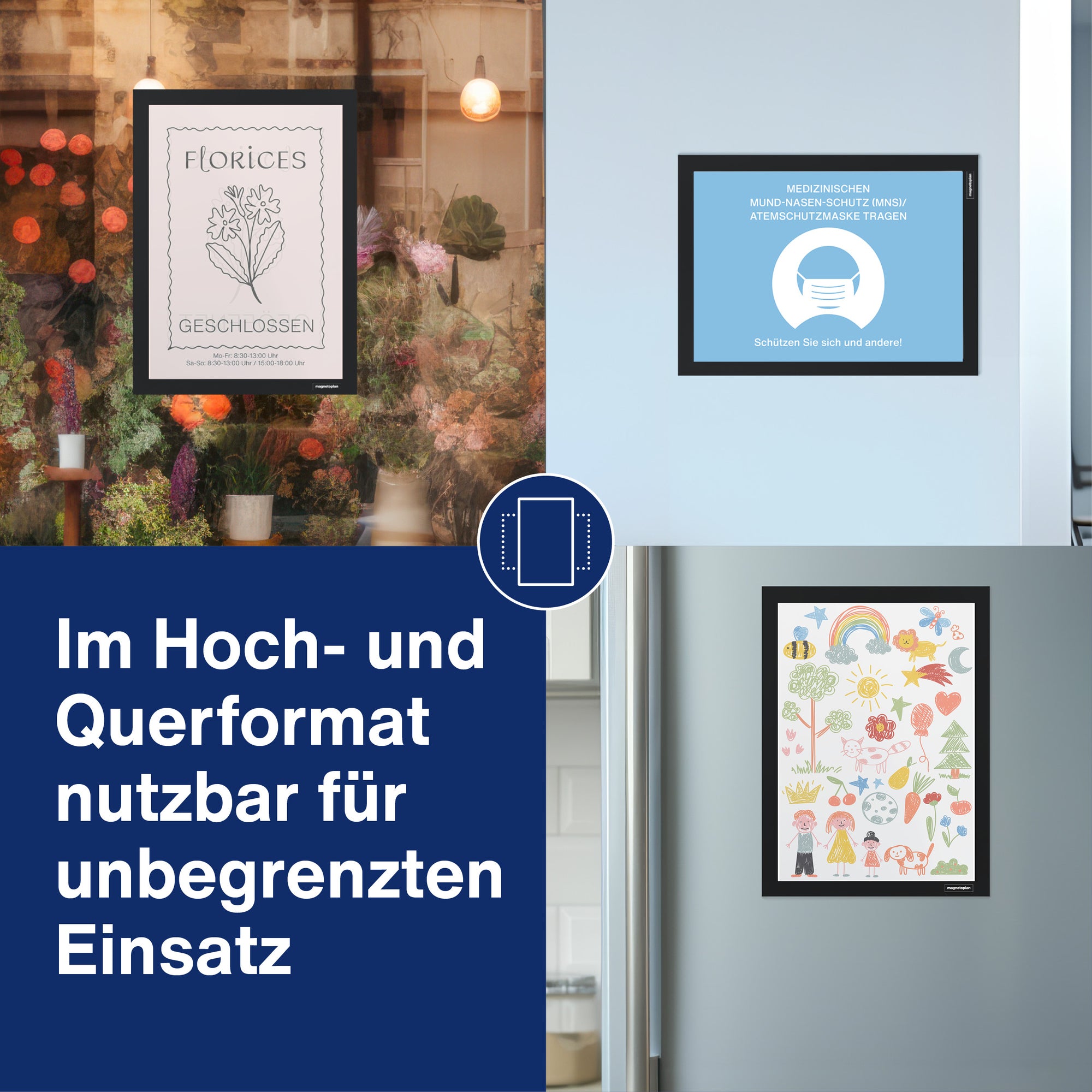 magnetoplan Magnetrahmen magnetofix, DIN A4