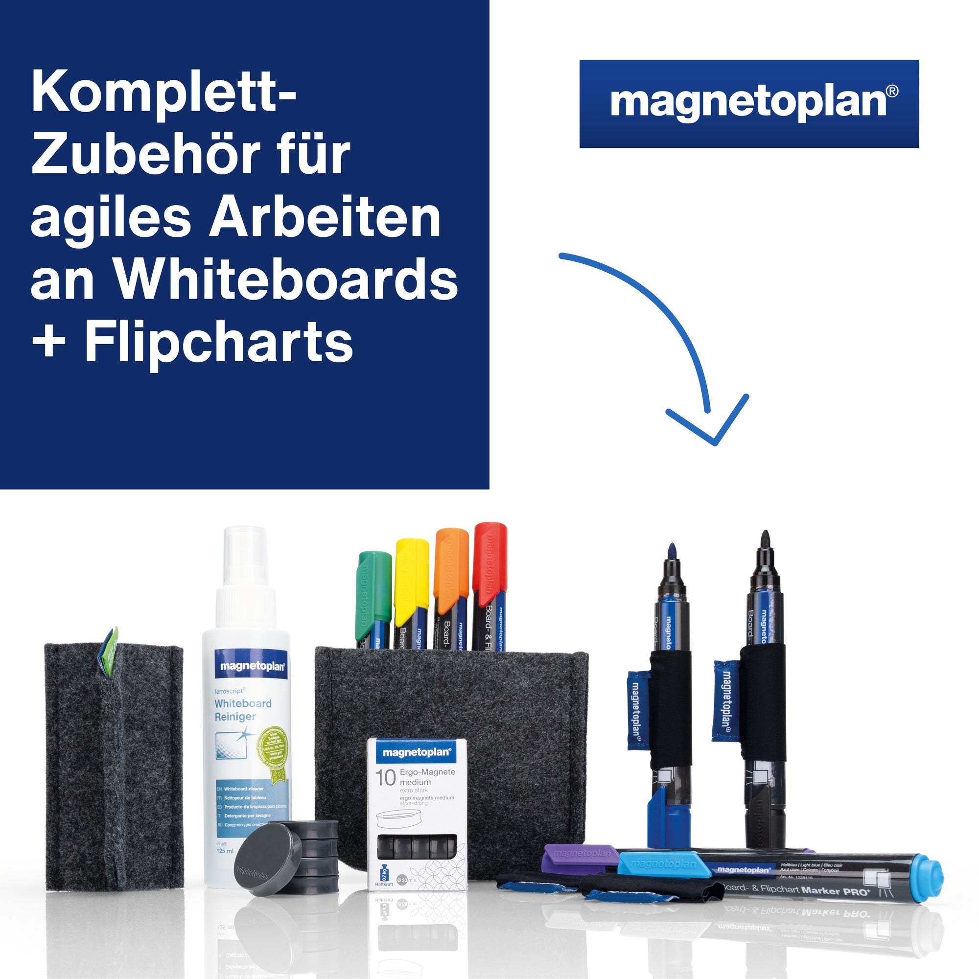 magnetoplan Starterset Whiteboard Essentials Kit