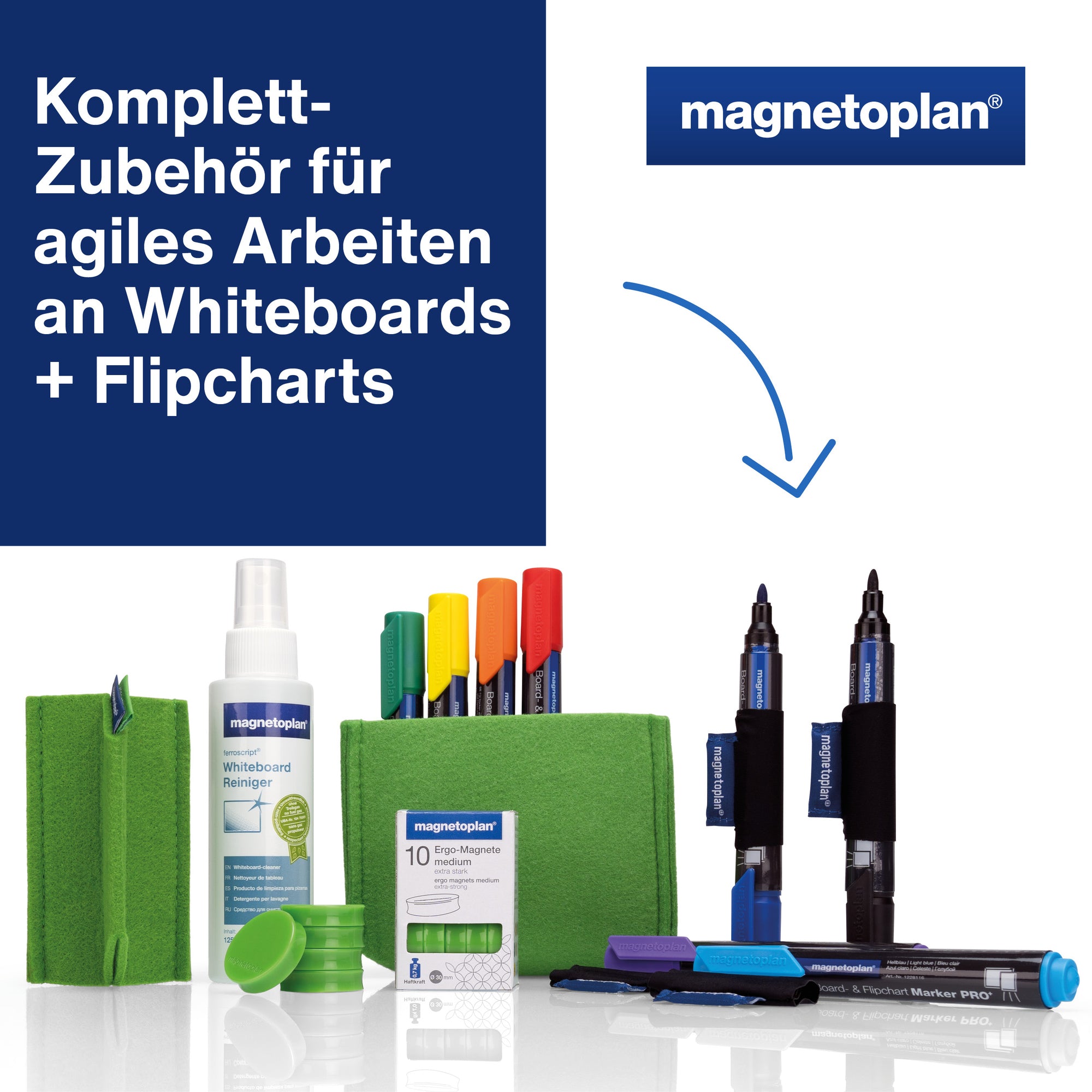 magnetoplan Starterset Whiteboard Essentials Kit