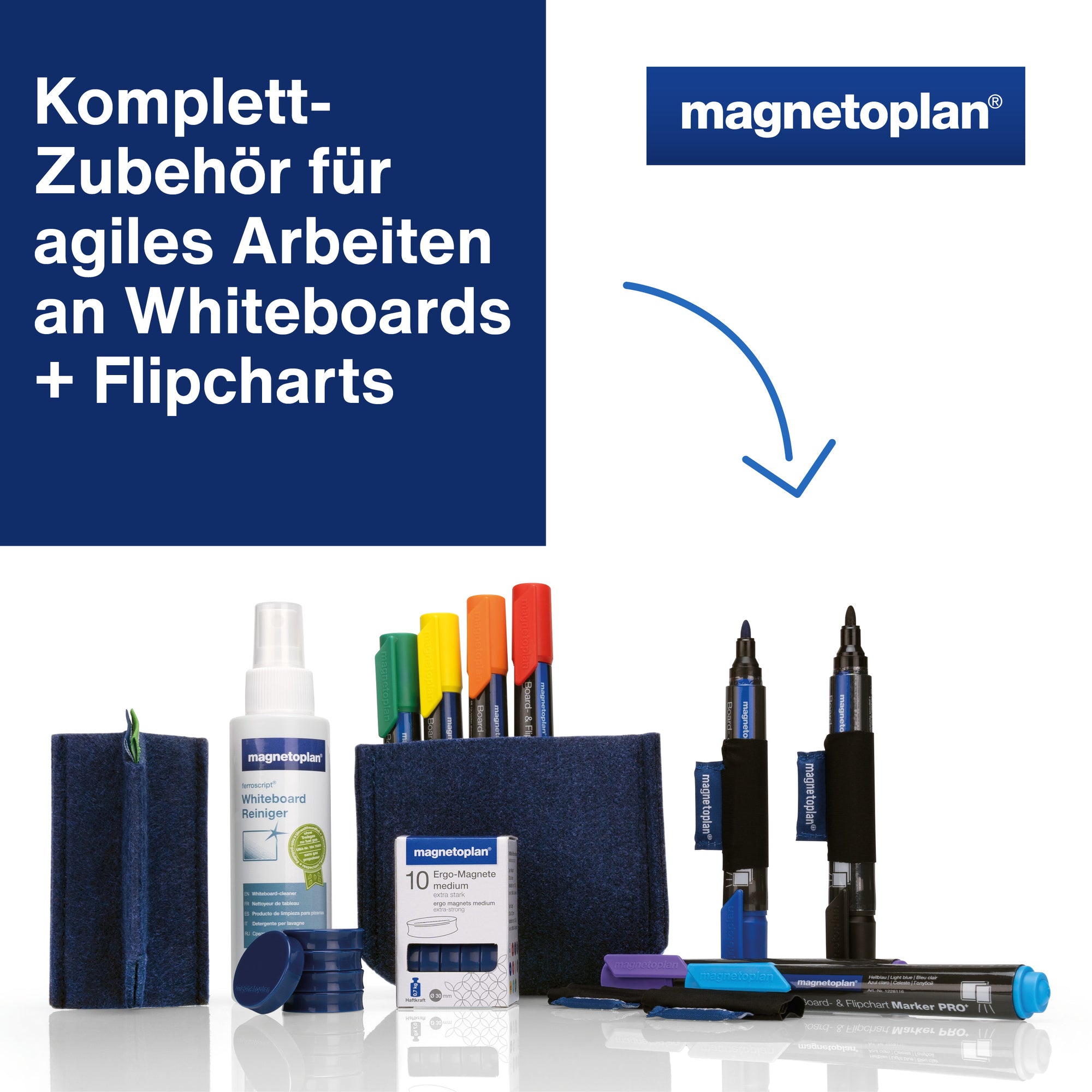 magnetoplan Starterset Whiteboard Essentials Kit