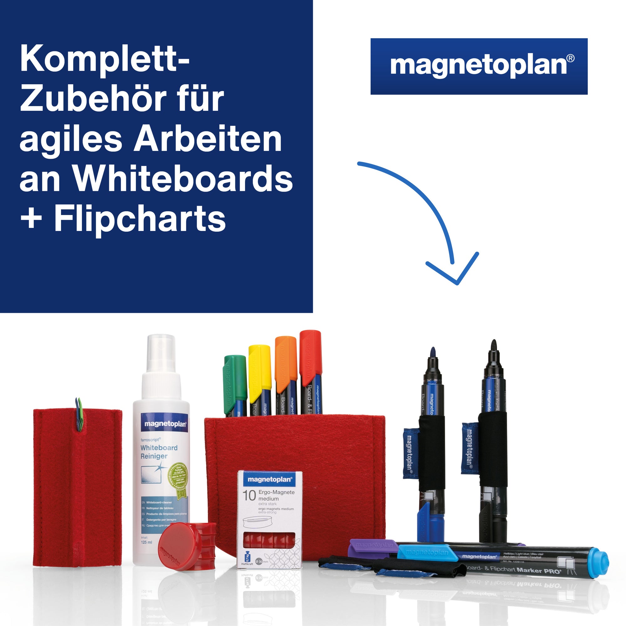 magnetoplan Starterset Whiteboard Essentials Kit