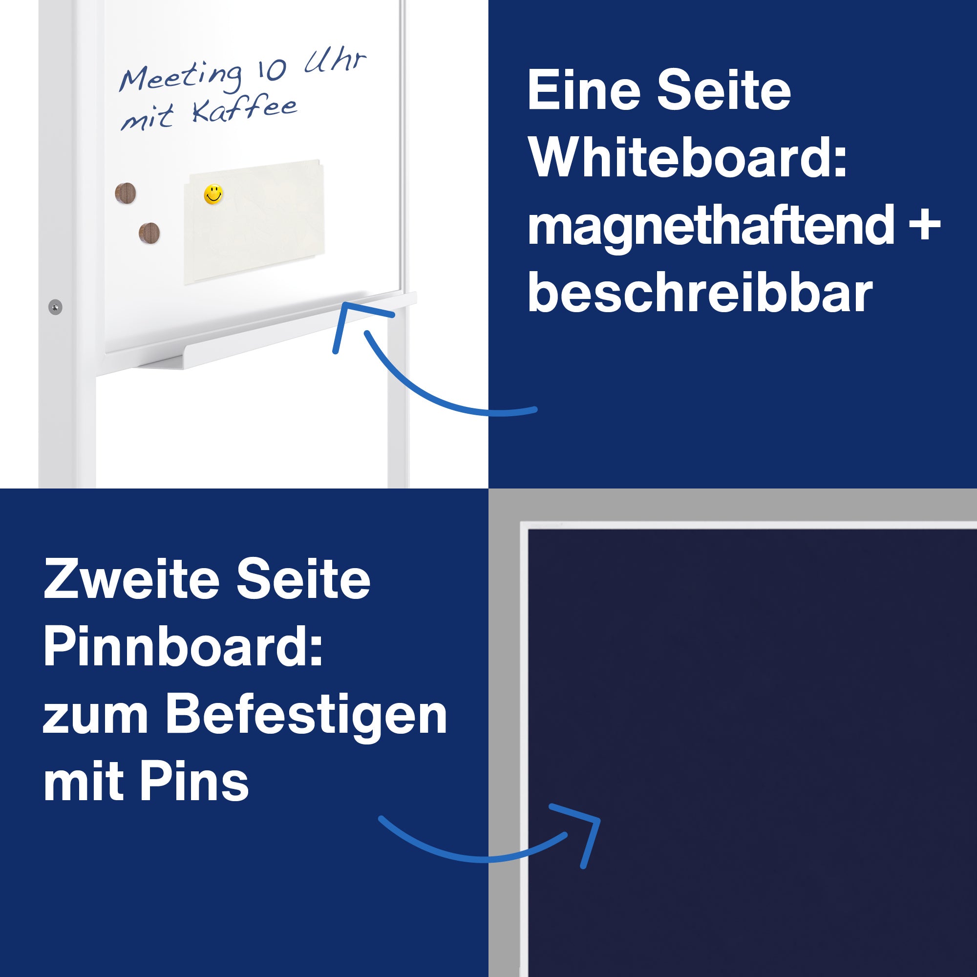 magnetoplan Multifunktionstafel Universal 3-in-1