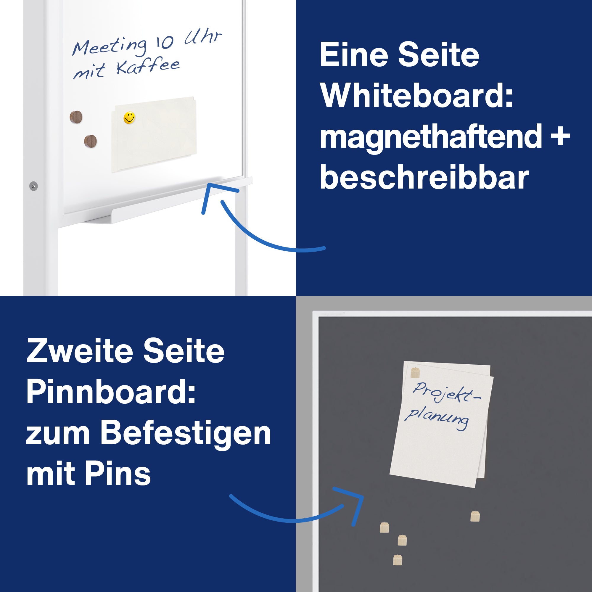 magnetoplan Multifunktionstafel Universal 3-in-1