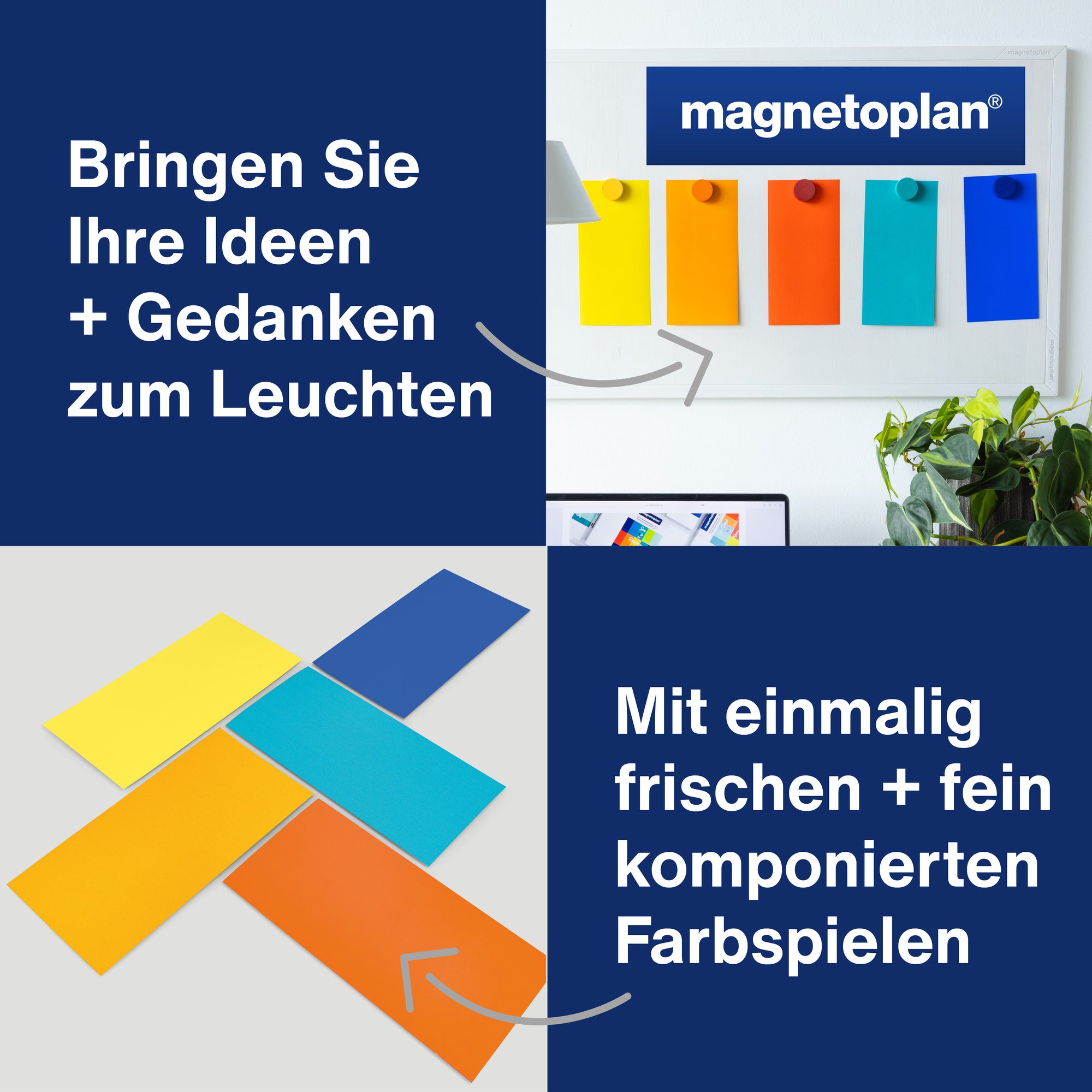 magnetoplan Moderationskarte Rainbow