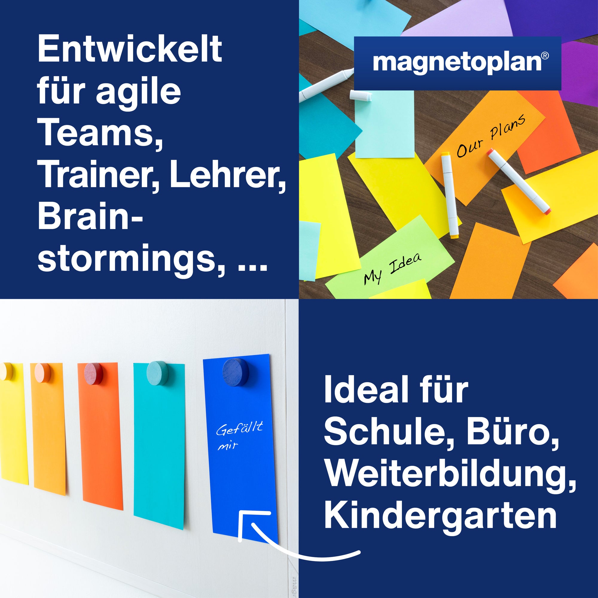 magnetoplan Moderationskarte Rainbow