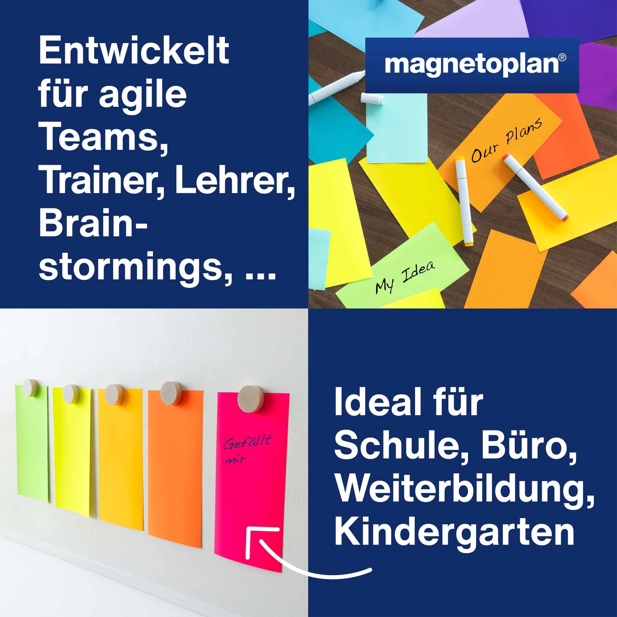 magnetoplan Moderationskarte Neon