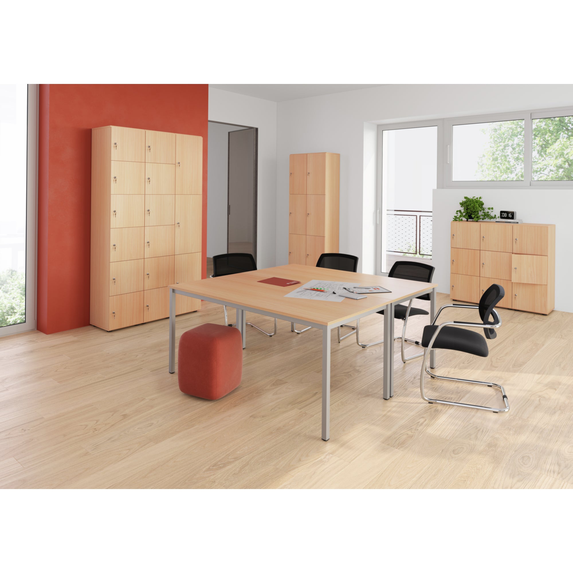 Hammerbacher Schließfachschrank, 400 x 2.156 x 420 mm (B x H x T)