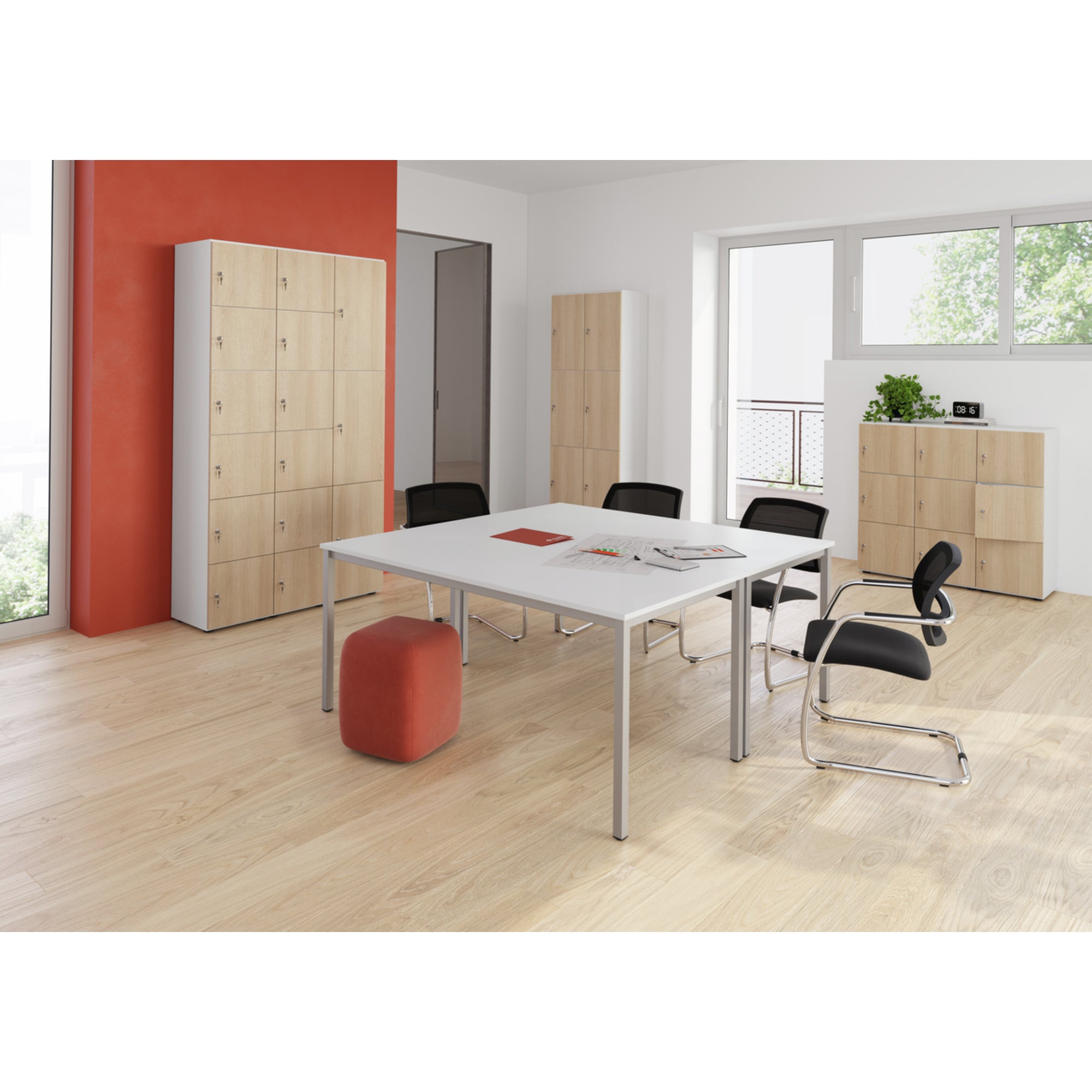 Hammerbacher Schließfachschrank, 400 x 2.156 x 420 mm (B x H x T)