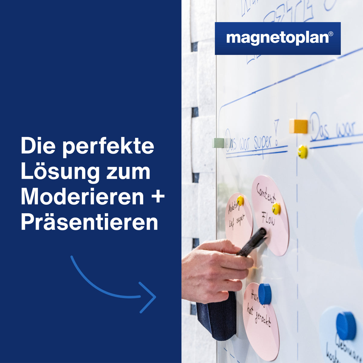 magnetoplan ModKarte Kreis 140 sort 250St