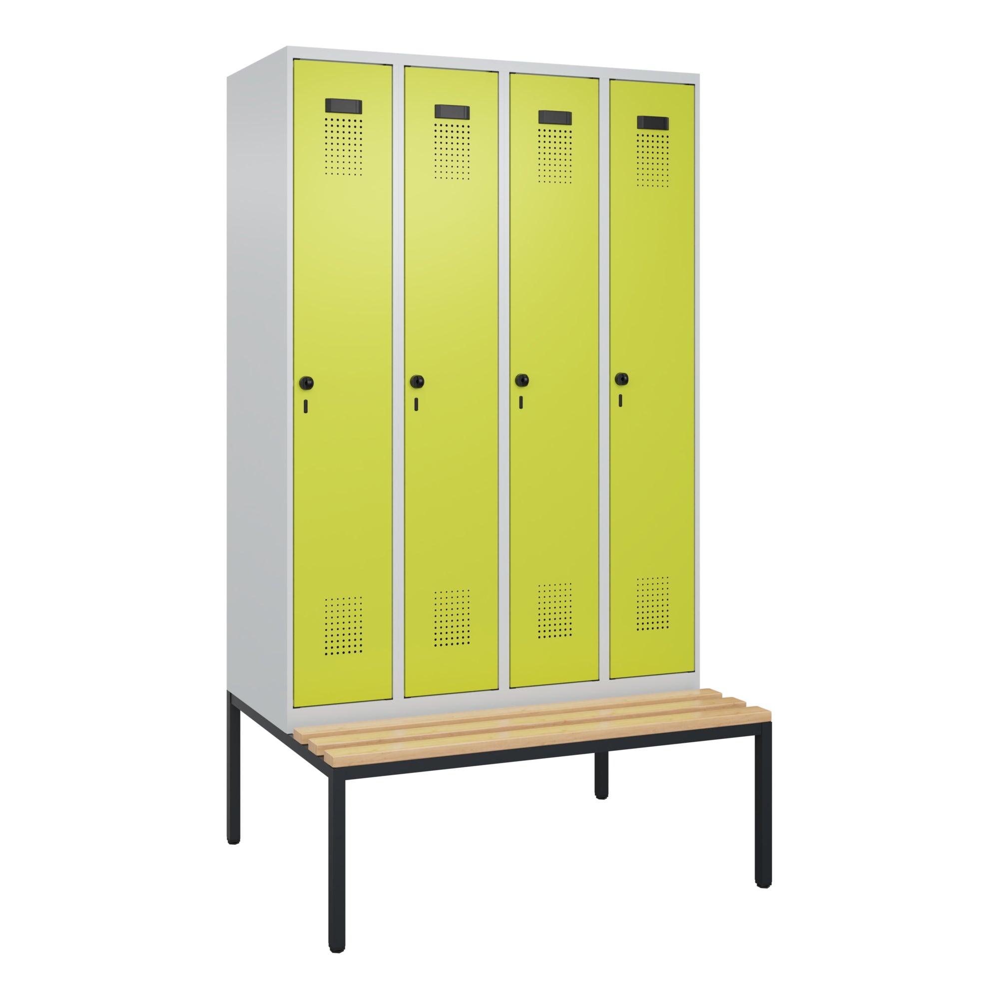 C+P Spind Evolo PLUS Bank 4Abt 2120x1200x815 lgr/cgn