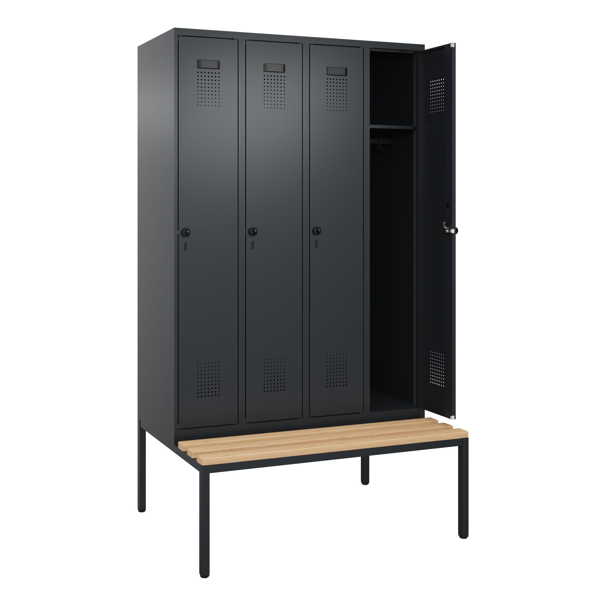 C+P Spind Evolo PLUS Bank 4Abt 2120x1200x815 sgr/sgr