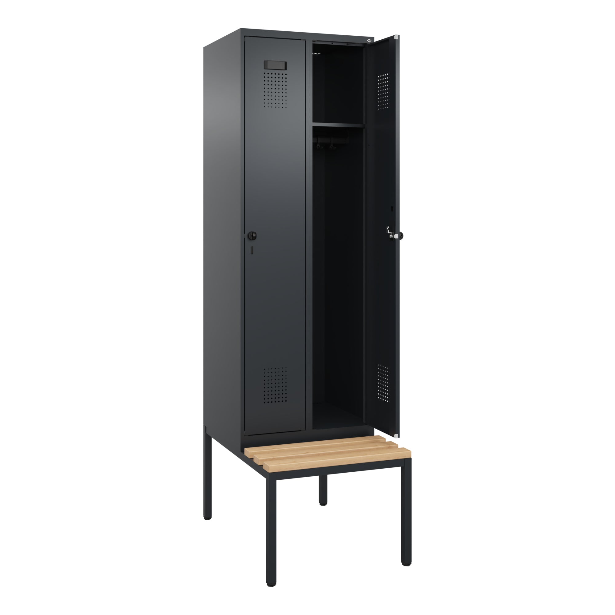 C+P Spind Evolo PLUS Bank 2Abt 2120x600x815 sgr/sgr