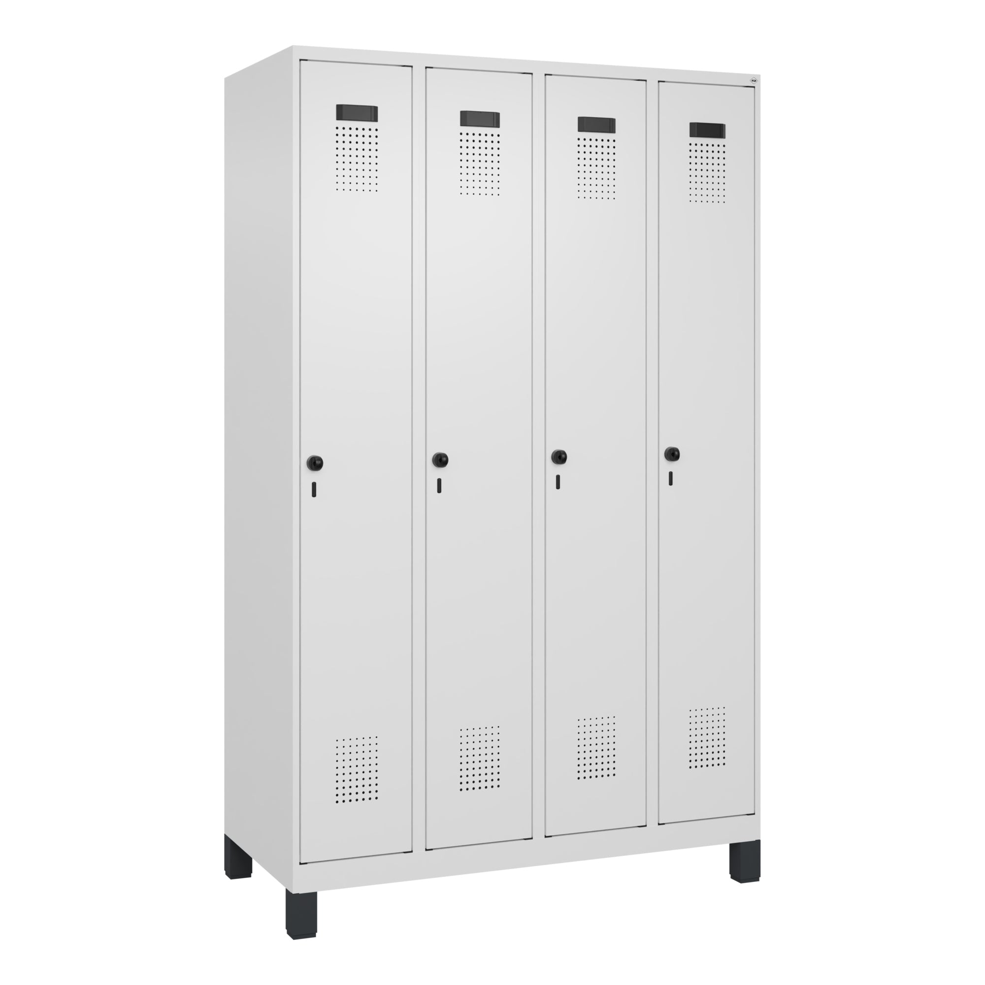 C+P Spind Evolo PLUS Füße 4Abt 1950x1200x500 vws/vws