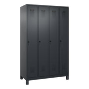 C+P Spind Evolo PLUS Füße 4Abt 1950x1200x500 sgr/sgr