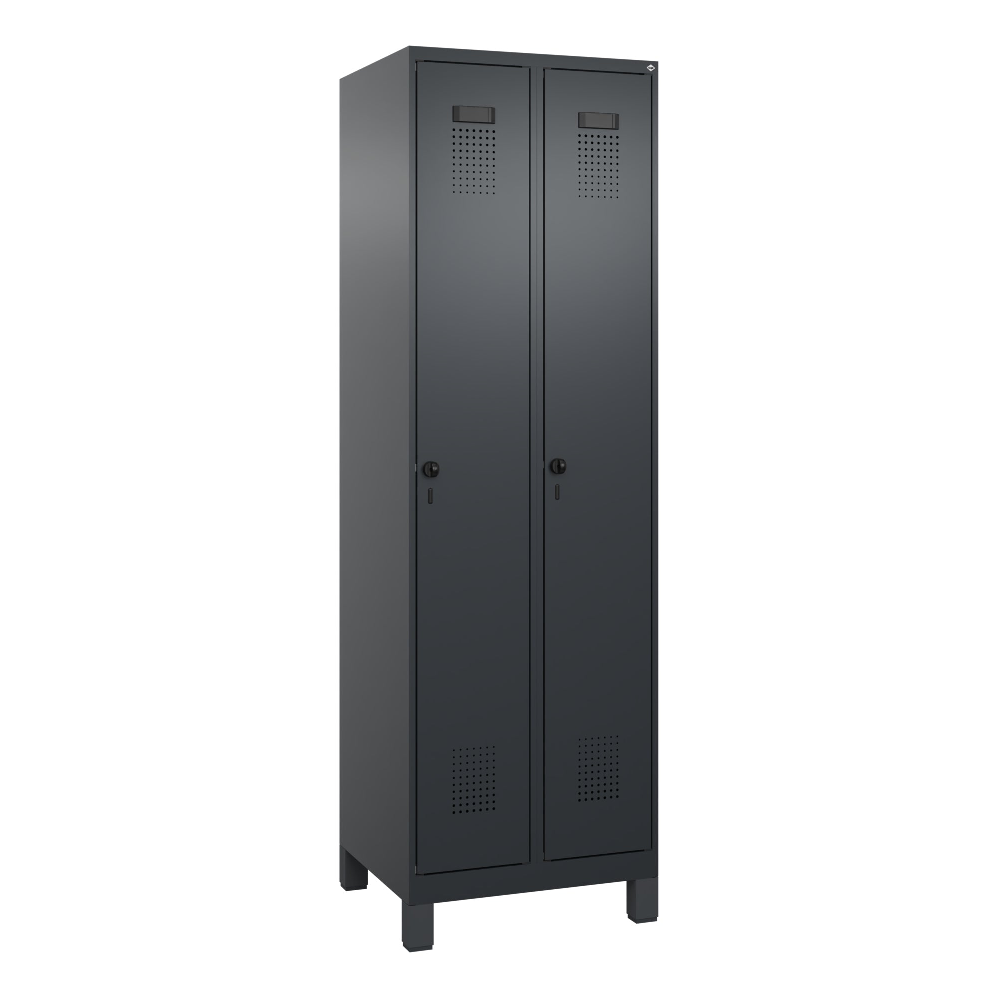 C+P Spind Evolo PLUS Füße 2Abt 1950x600x500 sgr/sgr