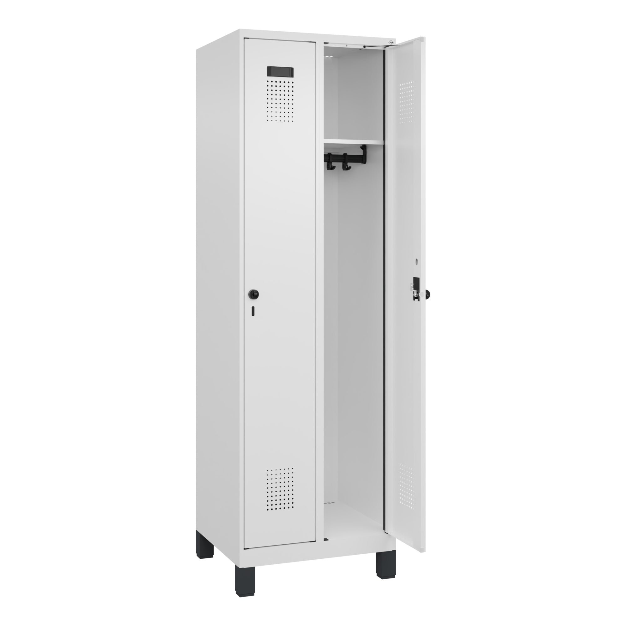 C+P Spind Evolo PLUS Füße 2Abt 1950x600x500 vws/vws