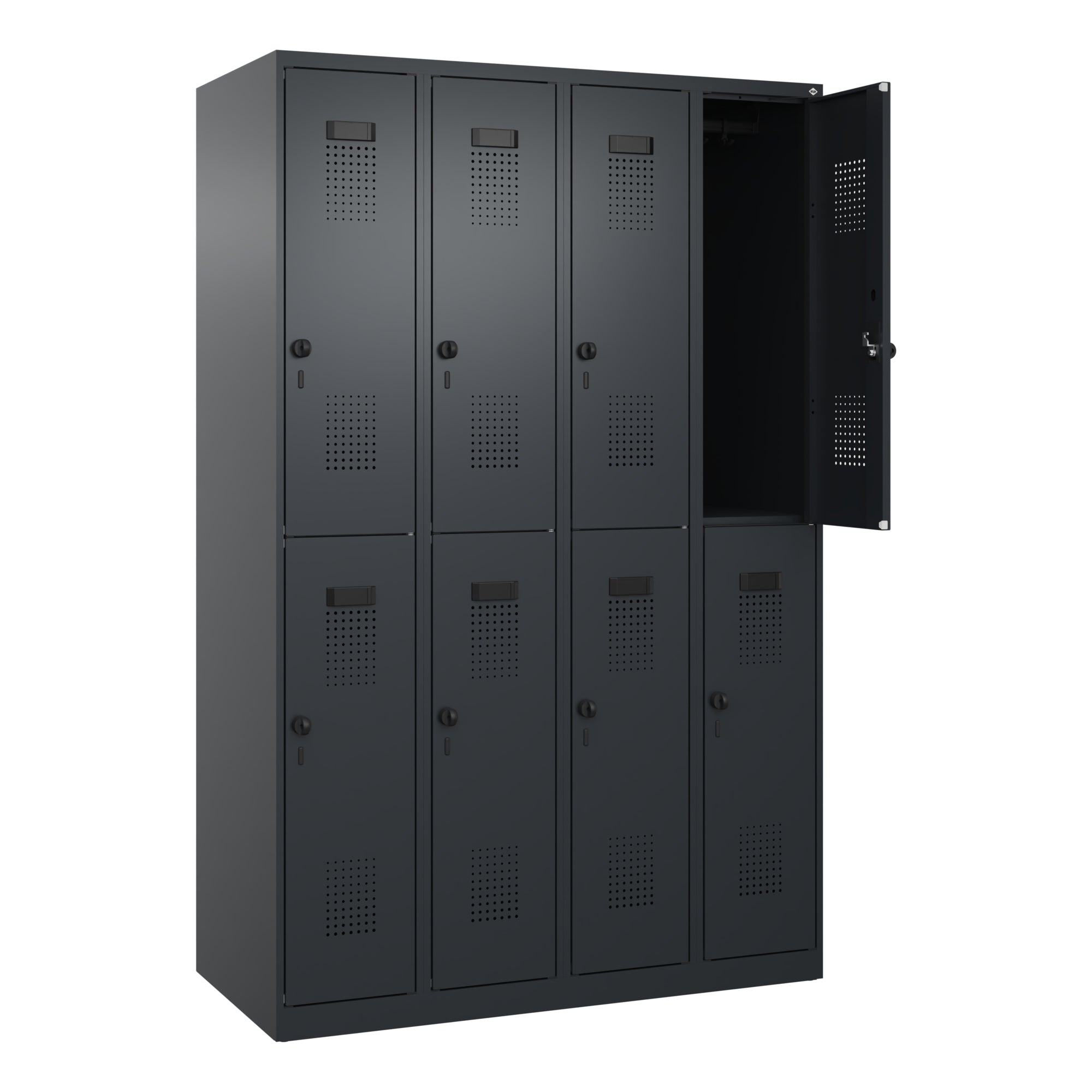 C+P Spind Evolo PLUS Doppel 8Fächer 1850x1200x500 sgr/sgr