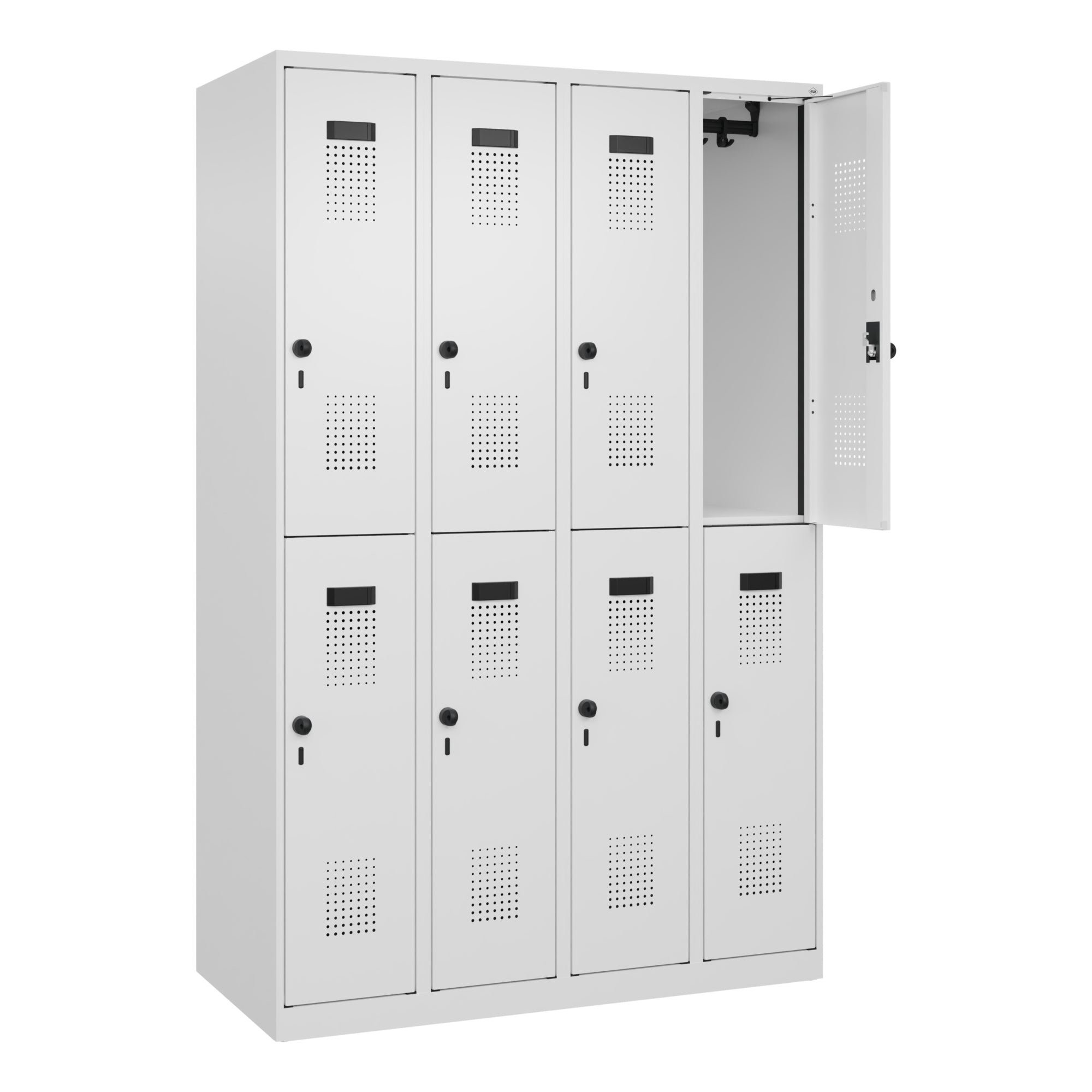 C+P Spind Evolo PLUS Doppel 8Fächer 1850x1200x500 vws/vws