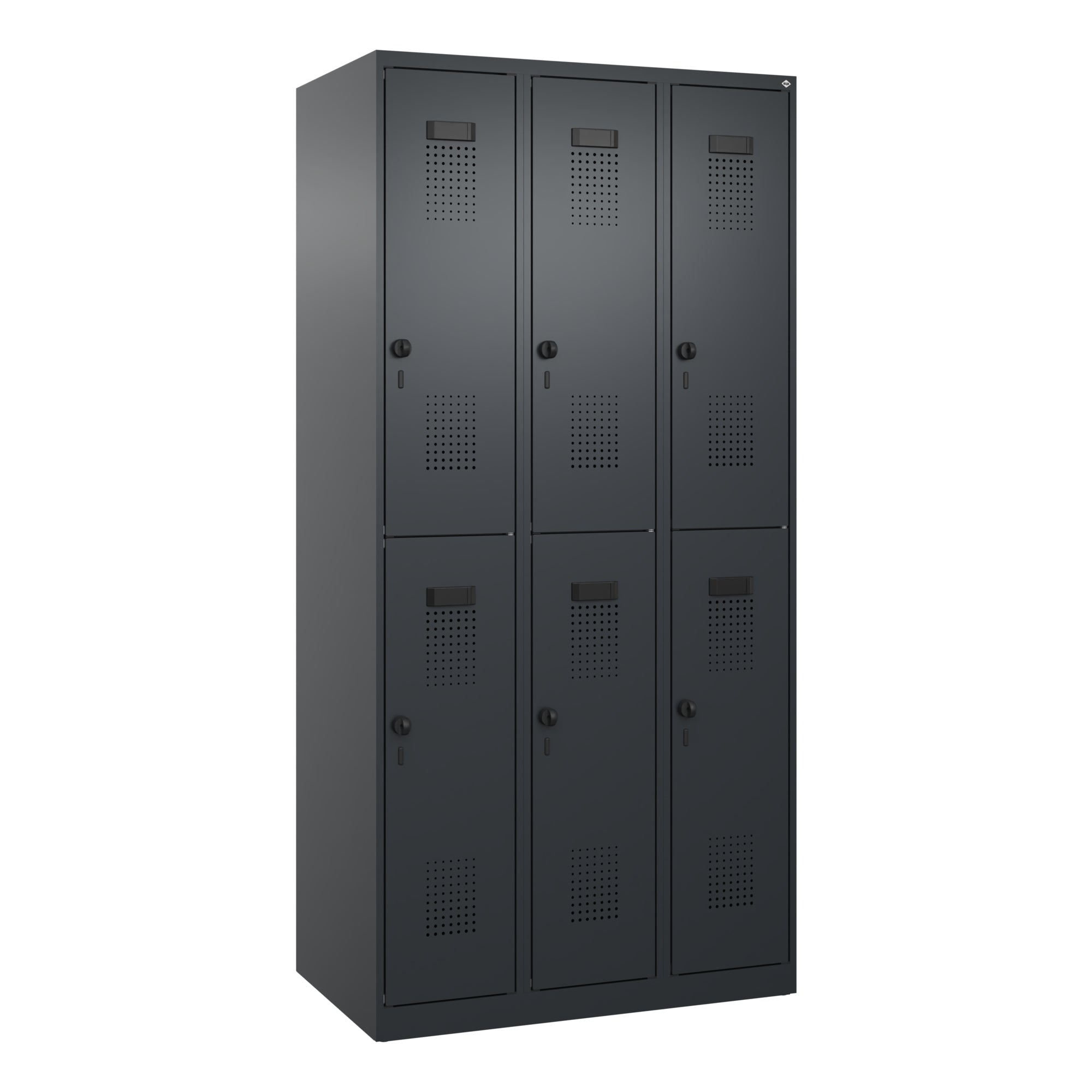 C+P Spind Evolo PLUS Doppel 6Fächer 1850x900x500 sgr/sgr