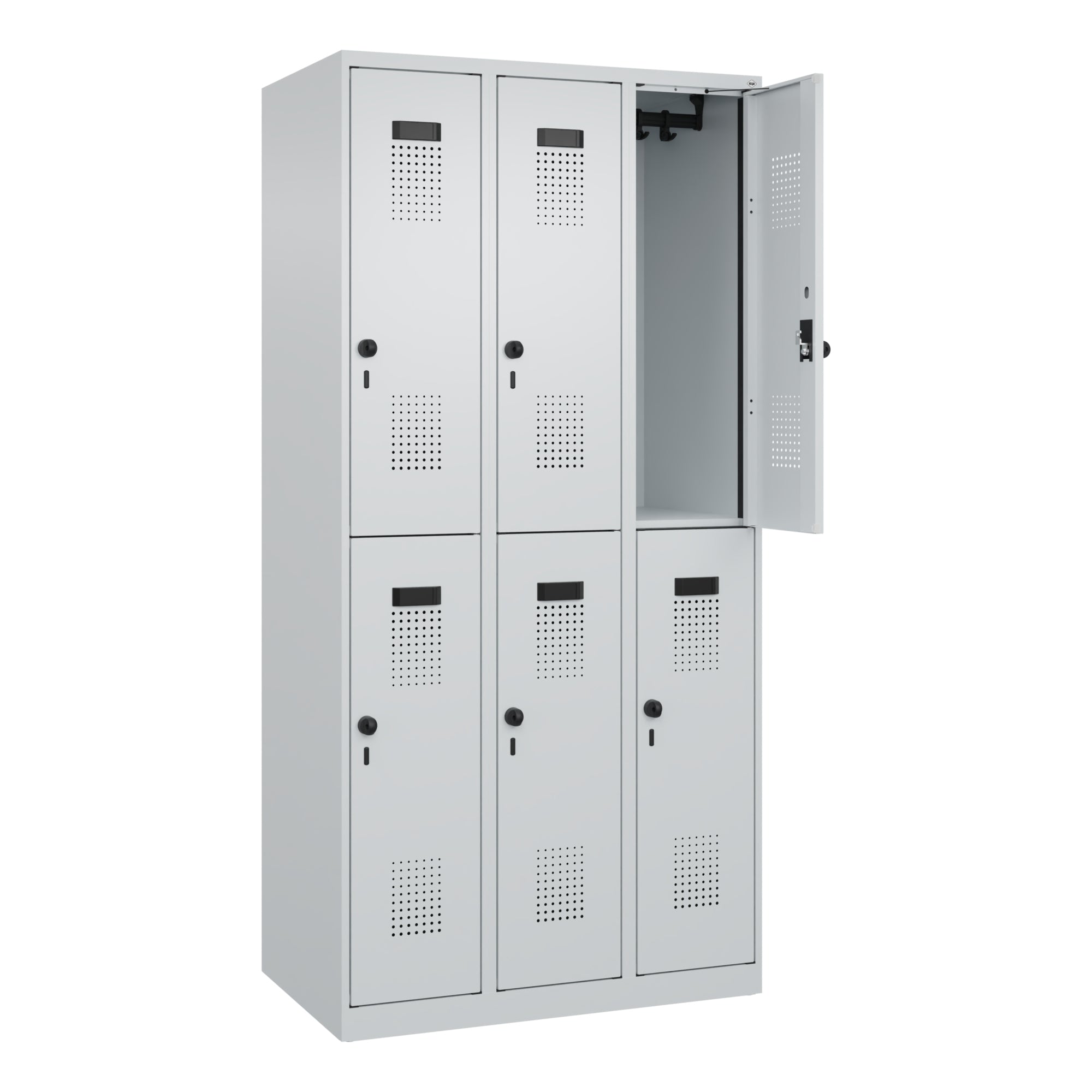 C+P Spind Evolo PLUS Doppel 6Fächer 1850x900x500 lgr/lgr