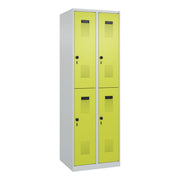 C+P Spind Evolo PLUS Doppel 4Fächer 1850x600x500 lgr/cgn